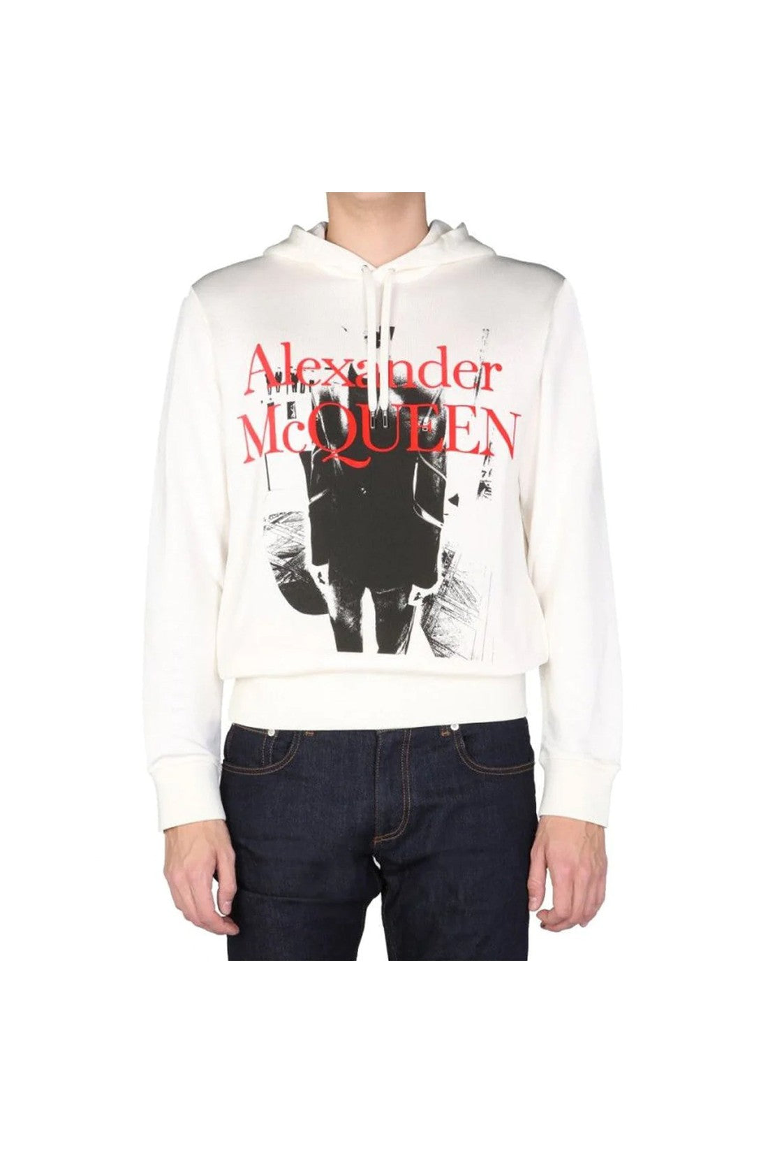 ALEXANDER MCQUEEN-OUTLET-SALE-Alexander McQueen Hoodie Logo Sweatshirt-ARCHIVIST