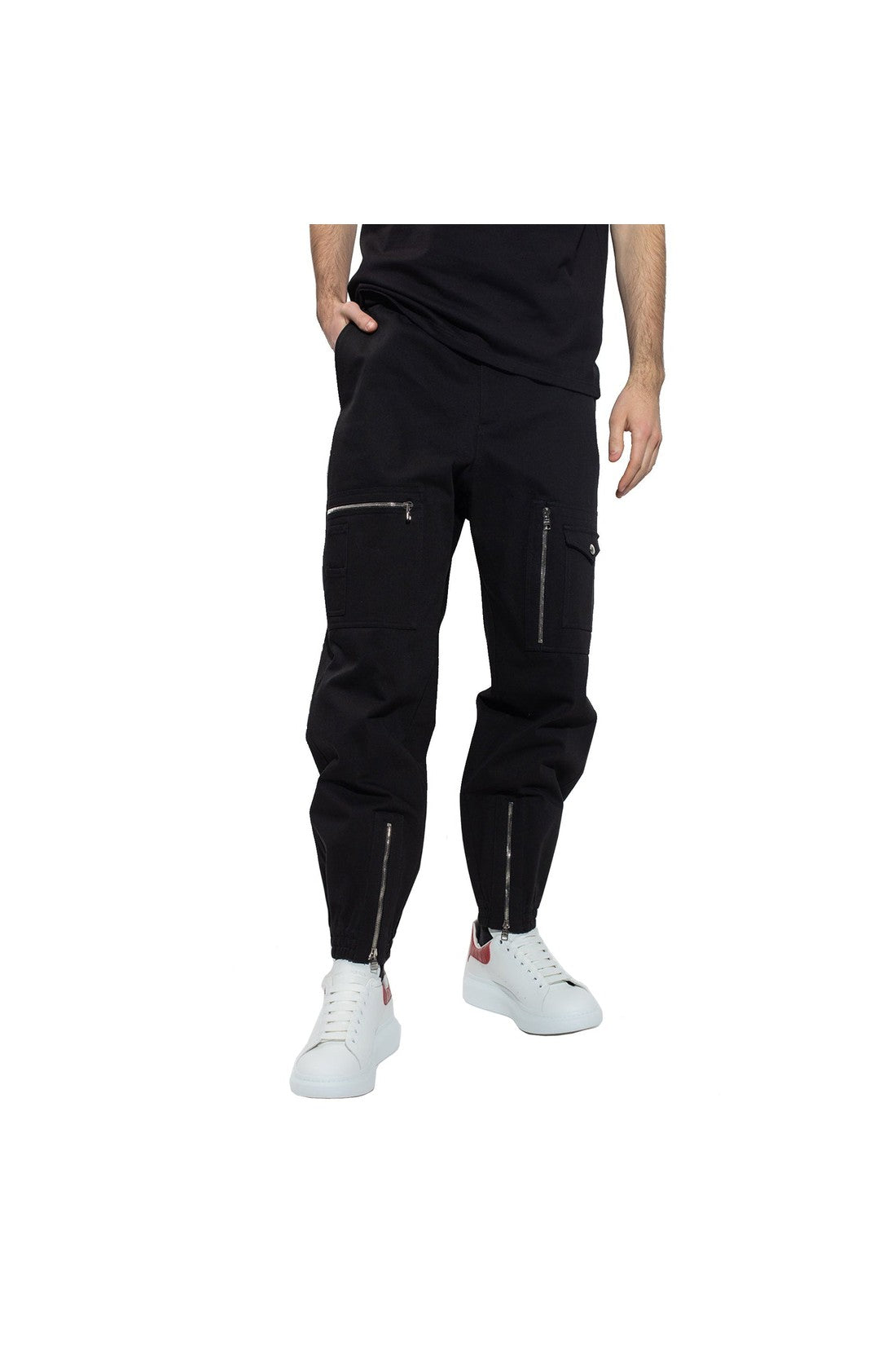 ALEXANDER MCQUEEN-OUTLET-SALE-Alexander Mcqueen Cotton Joggers-ARCHIVIST