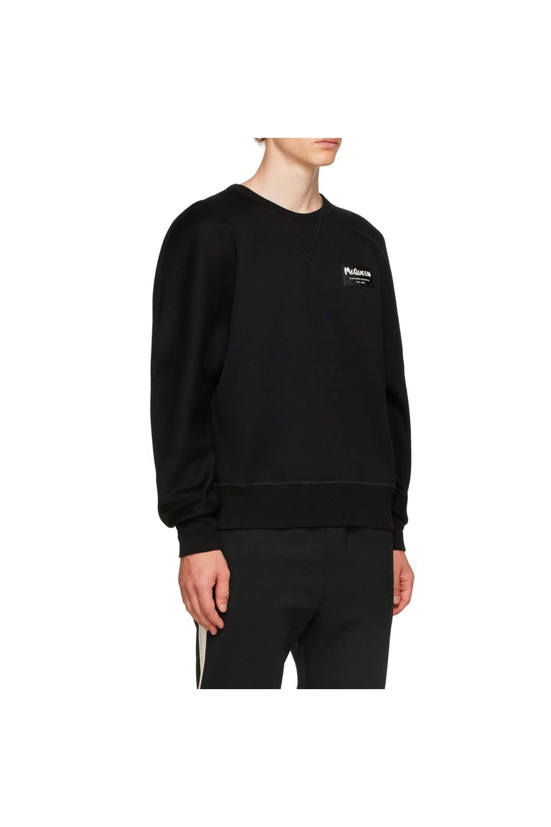 ALEXANDER MCQUEEN-OUTLET-SALE-Alexander Mcqueen Cotton Logo Sweatshirt-ARCHIVIST