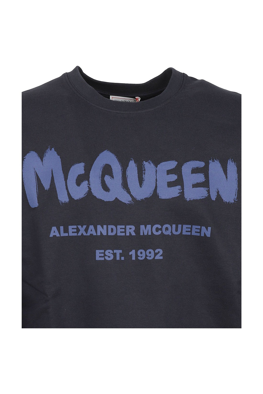 ALEXANDER MCQUEEN-OUTLET-SALE-Alexander Mcqueen Cotton Logo Sweatshirt-ARCHIVIST