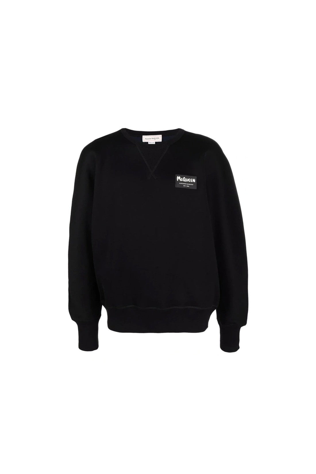 ALEXANDER MCQUEEN-OUTLET-SALE-Alexander Mcqueen Cotton Logo Sweatshirt-ARCHIVIST