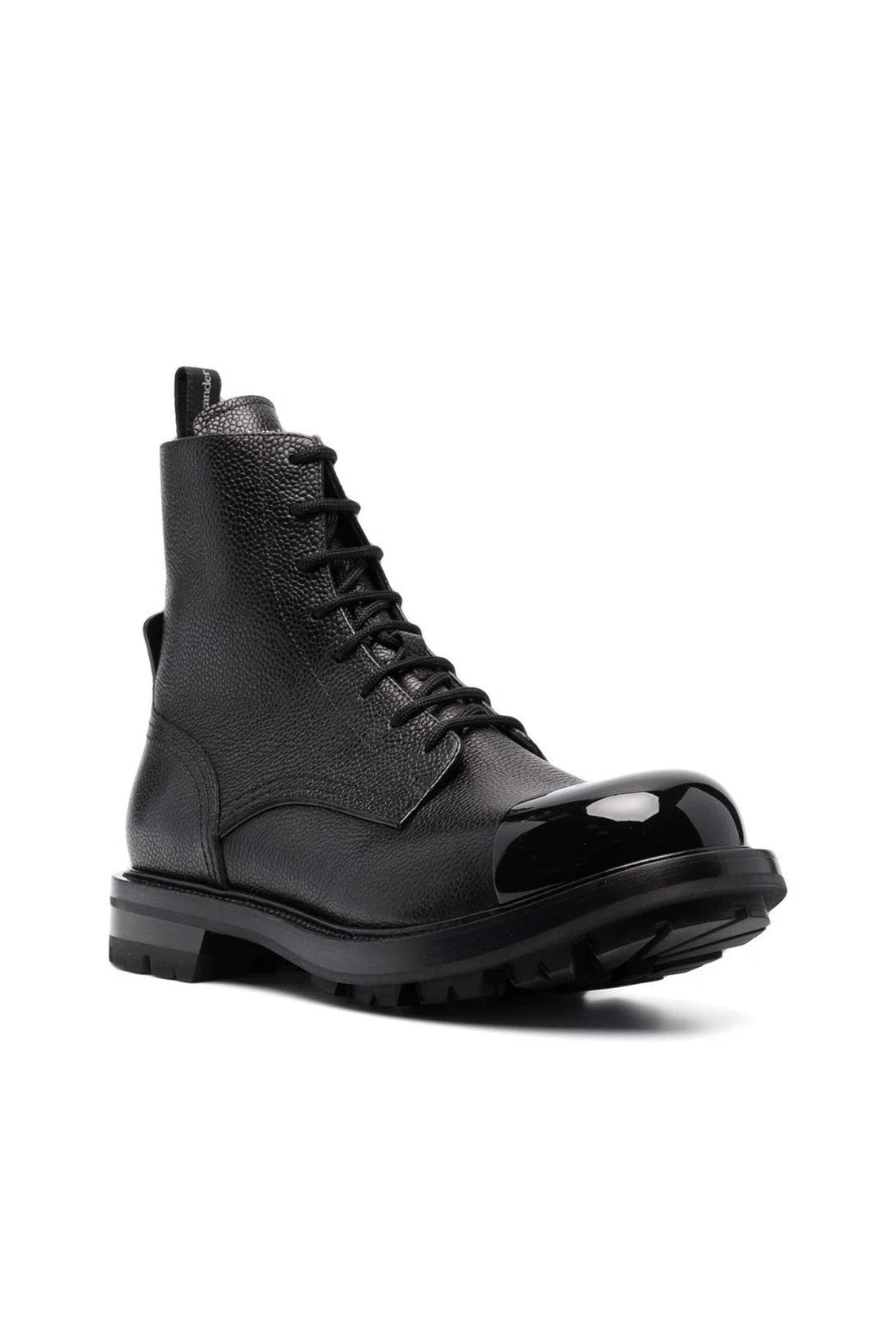 ALEXANDER MCQUEEN-OUTLET-SALE-Alexander Mcqueen Leather Lace Up Boots-ARCHIVIST