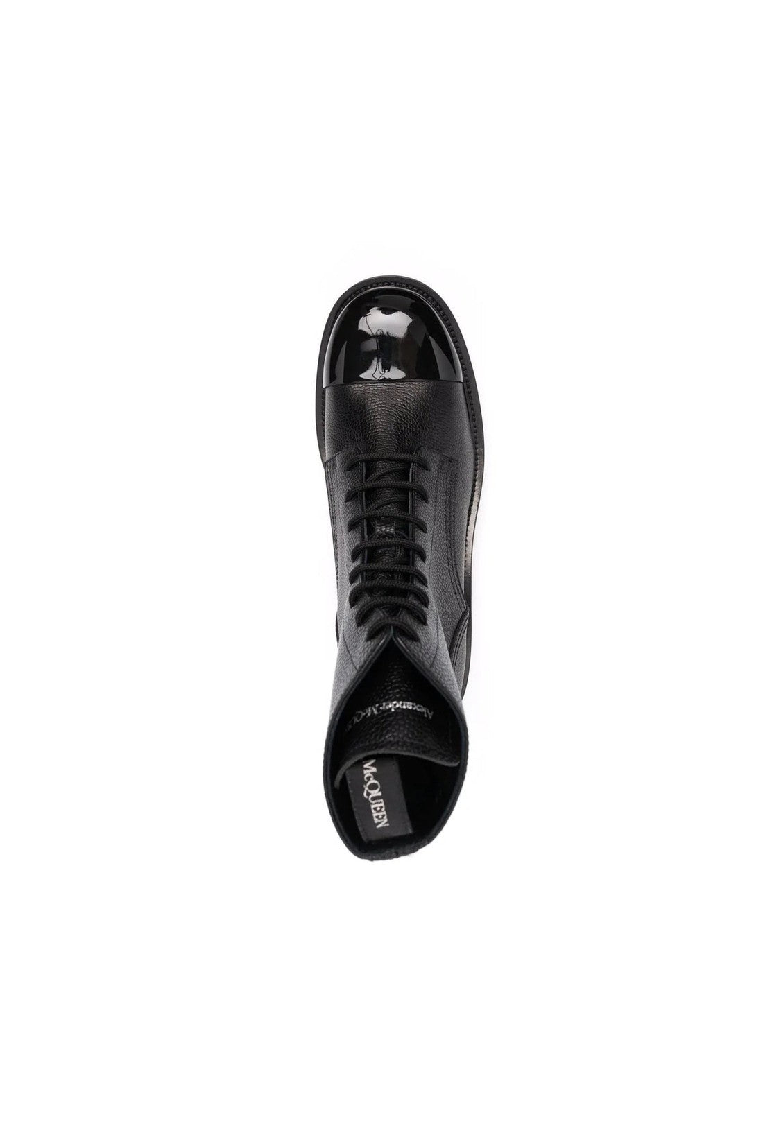 ALEXANDER MCQUEEN-OUTLET-SALE-Alexander Mcqueen Leather Lace Up Boots-ARCHIVIST