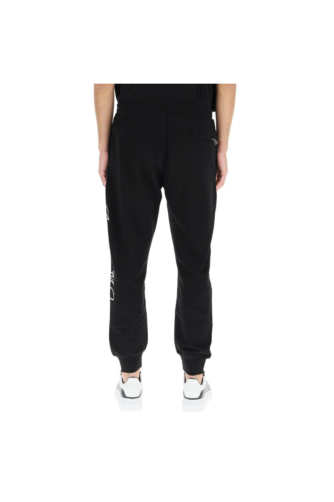 Alexander McQueen-OUTLET-SALE-Alexander Mcqueen Logo Cotton Pants-ARCHIVIST