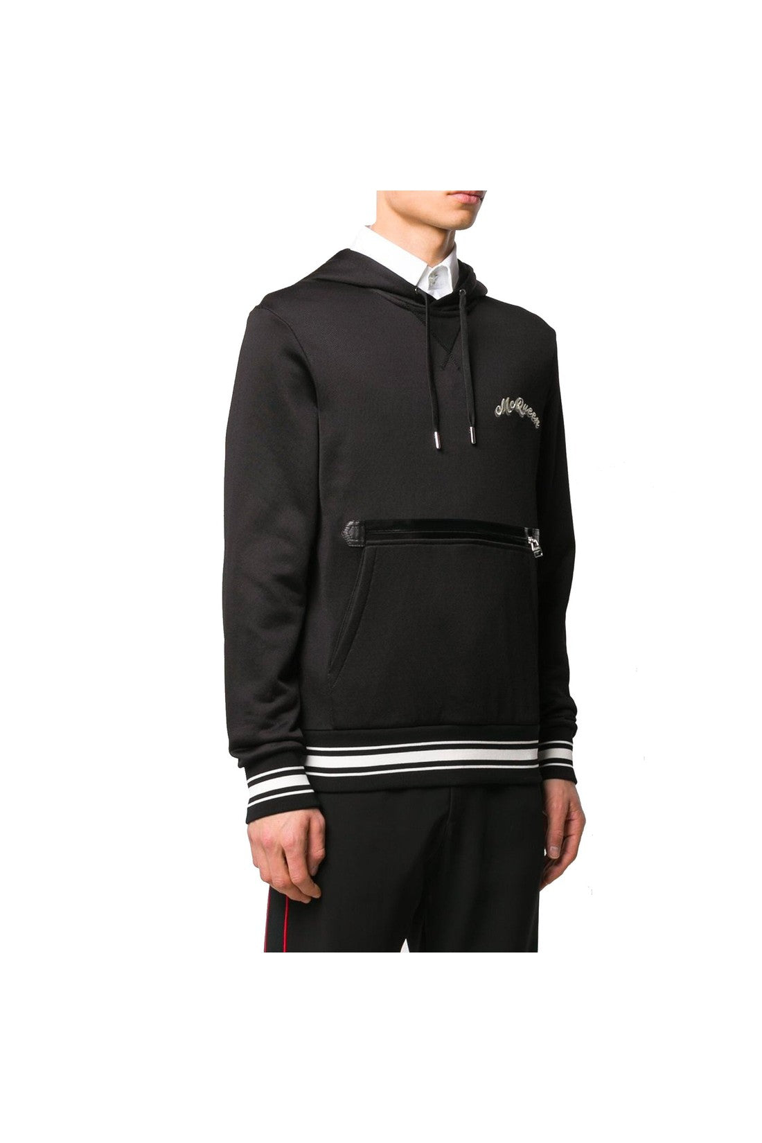 ALEXANDER MCQUEEN-OUTLET-SALE-Alexander Mcqueen Logo Hooded Sweatshirt-ARCHIVIST