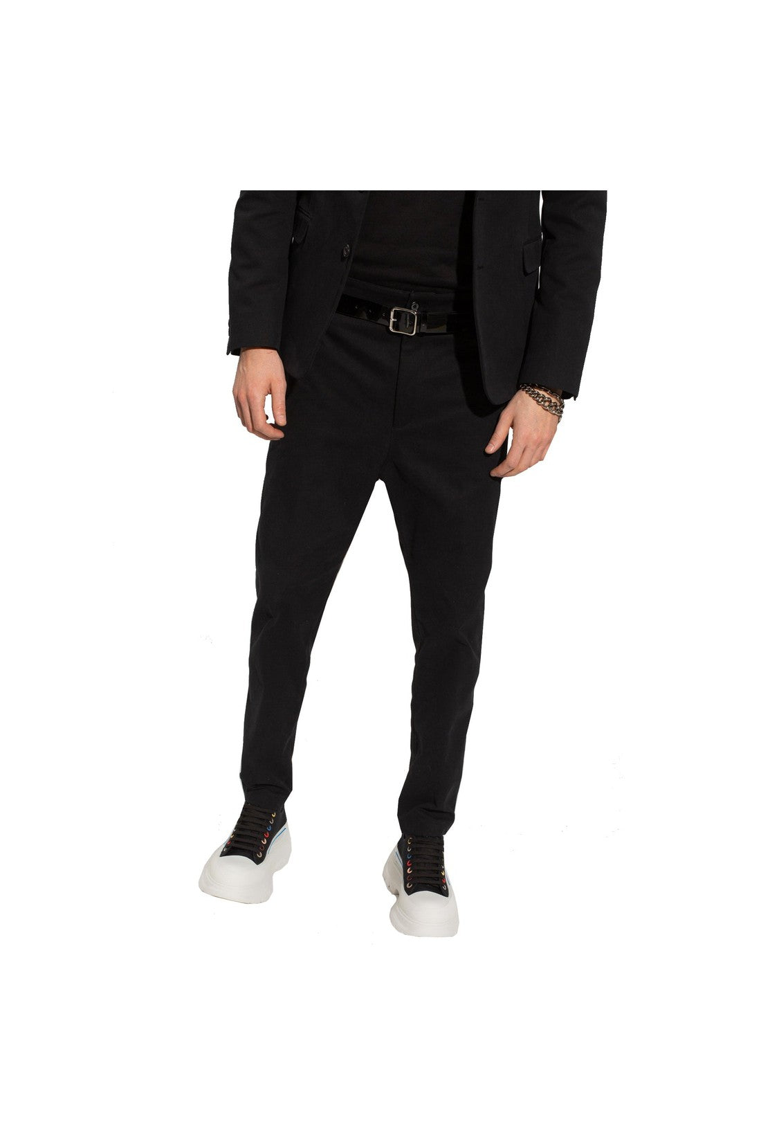 ALEXANDER MCQUEEN-OUTLET-SALE-Alexander Mcqueen Pleat-Front Trousers-ARCHIVIST