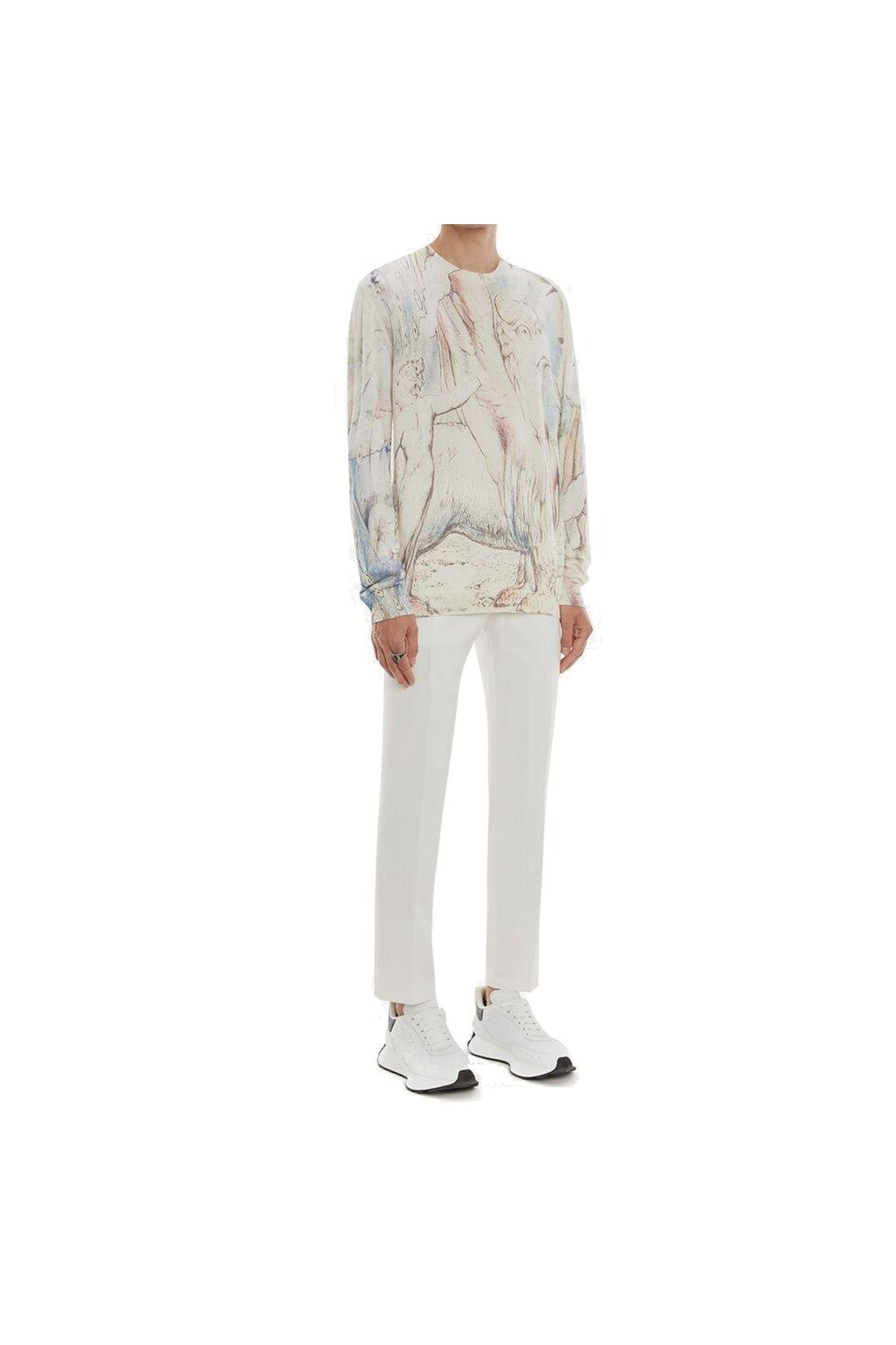 Alexander McQueen-OUTLET-SALE-Alexander Mcqueen William Blake Dante Print Pullover-ARCHIVIST