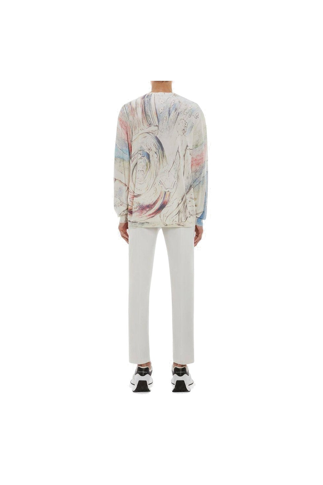 ALEXANDER MCQUEEN-OUTLET-SALE-Alexander Mcqueen William Blake Dante Print Pullover-ARCHIVIST