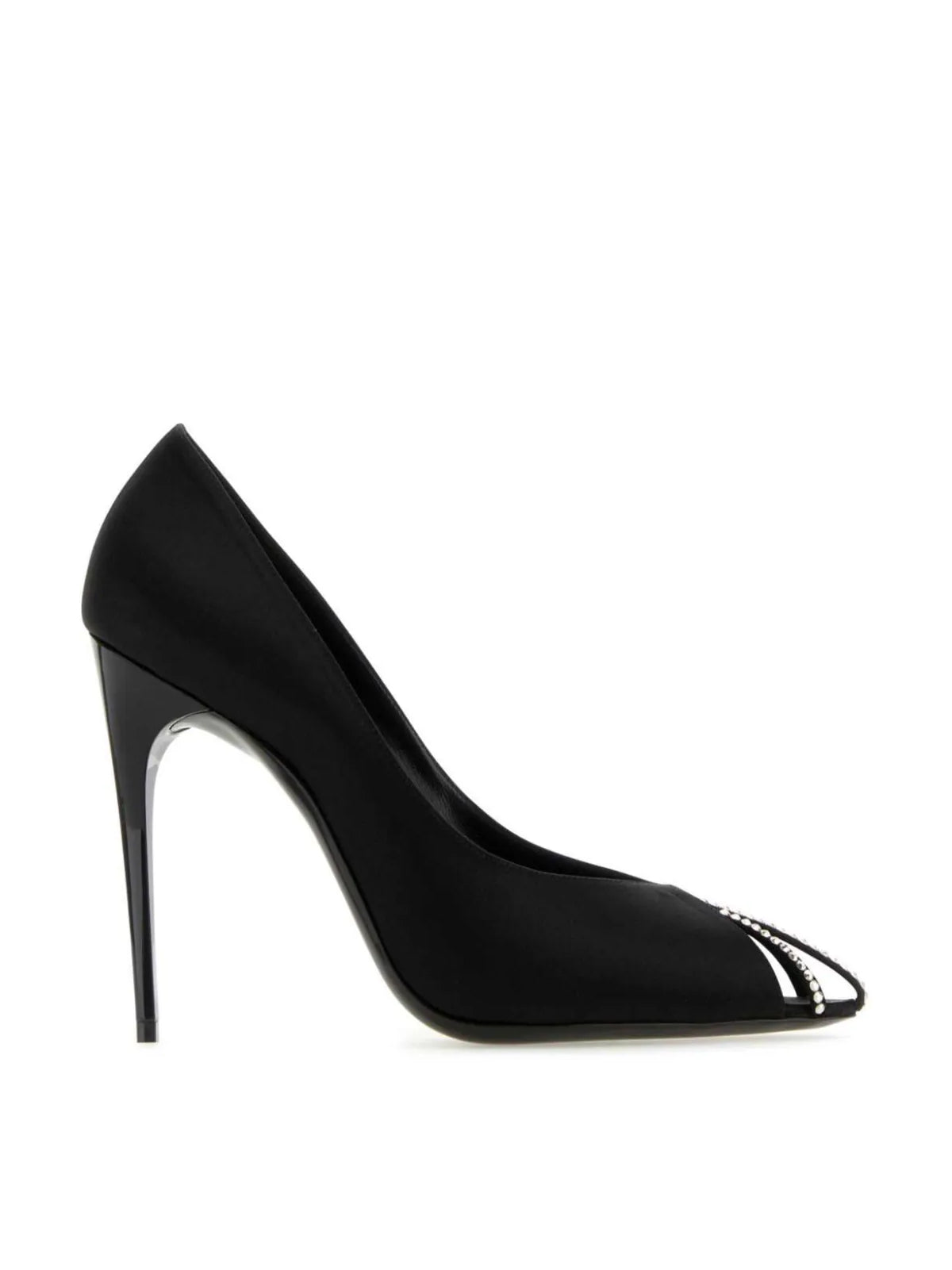 Saint Laurent-OUTLET-SALE-Alix 110 Embellished Satin Pumps-ARCHIVIST