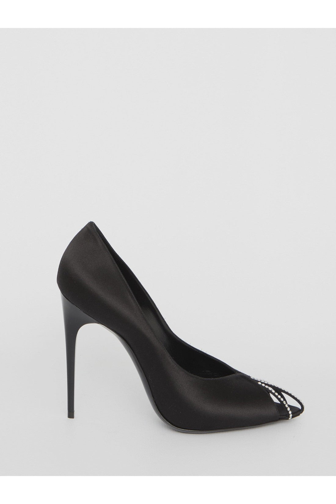 SAINT LAURENT-OUTLET-SALE-Alix pumps in silk satin-ARCHIVIST