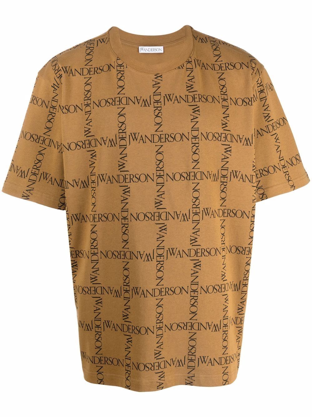 JW Anderson-OUTLET-SALE-All Over Logo Oversize T-Shirt-ARCHIVIST