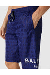 Balmain-OUTLET-SALE-All-Over Logo Surfer Swim Shorts-ARCHIVIST