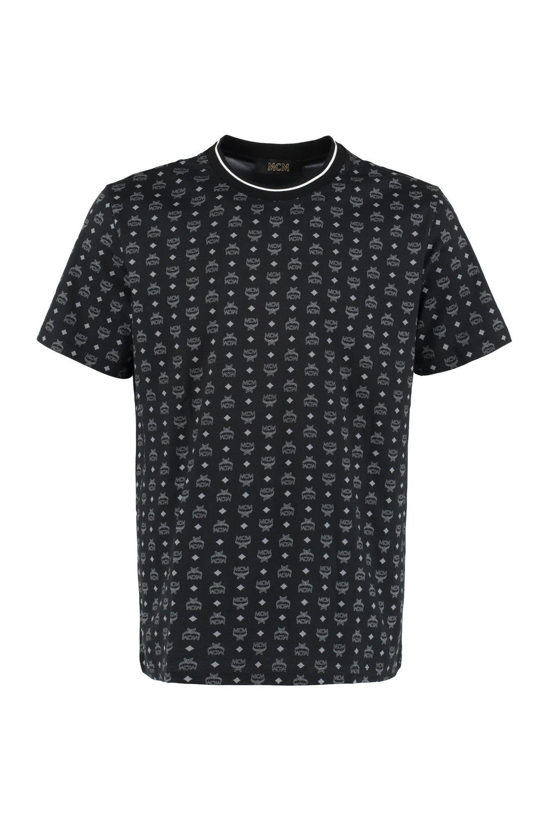 MCM-OUTLET-SALE-All-over logo cotton t-shirt-ARCHIVIST