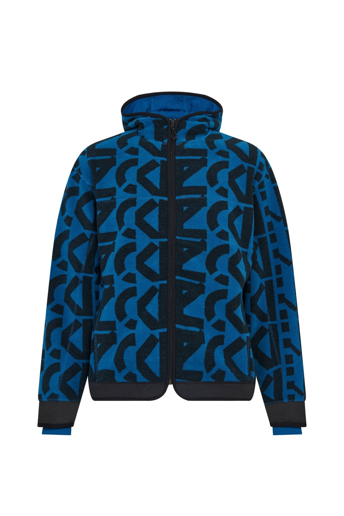 Kenzo-OUTLET-SALE-Allover Monogram Zipped Hoodie-ARCHIVIST