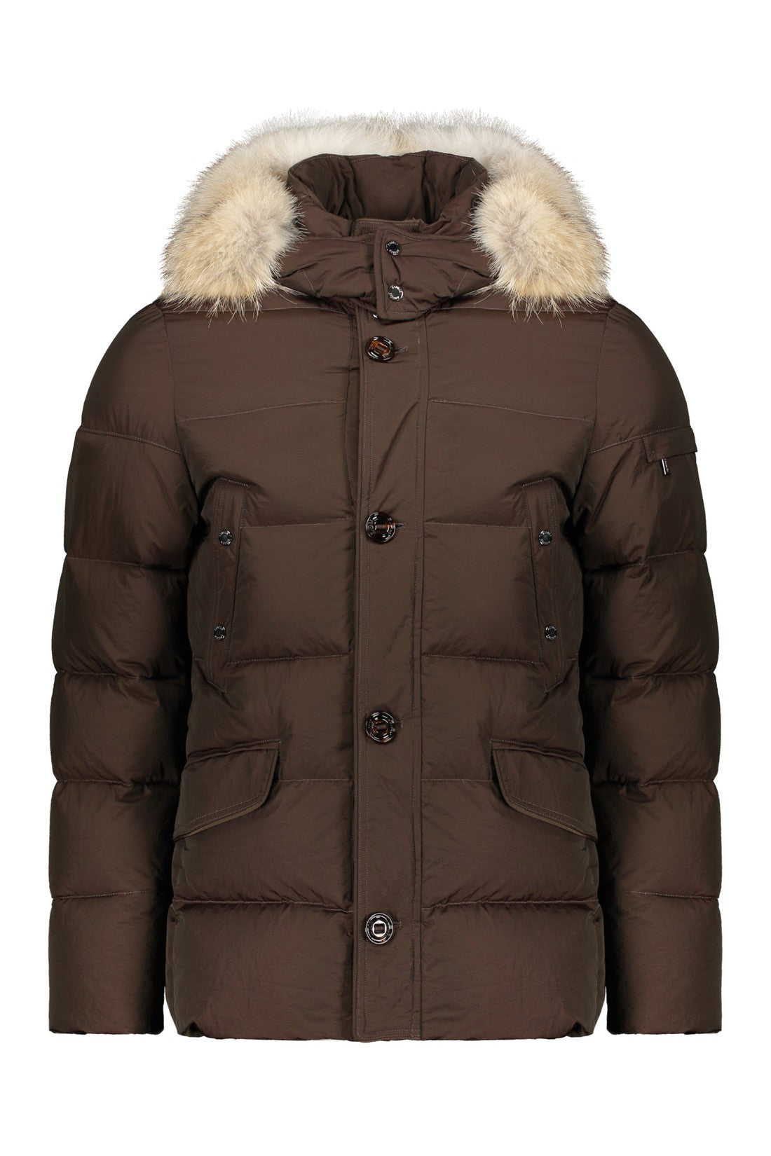 Moorer-OUTLET-SALE-Alpes-4dm fur trimmed hood parka-ARCHIVIST