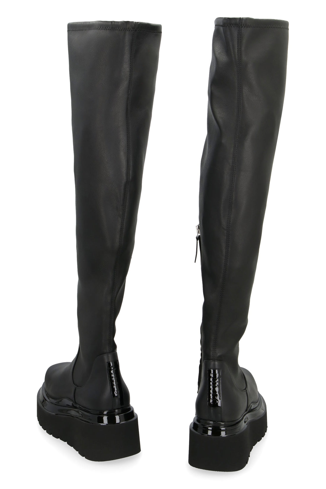 Piralo-OUTLET-SALE-Amalia eco-leather over-the-knee boots-ARCHIVIST