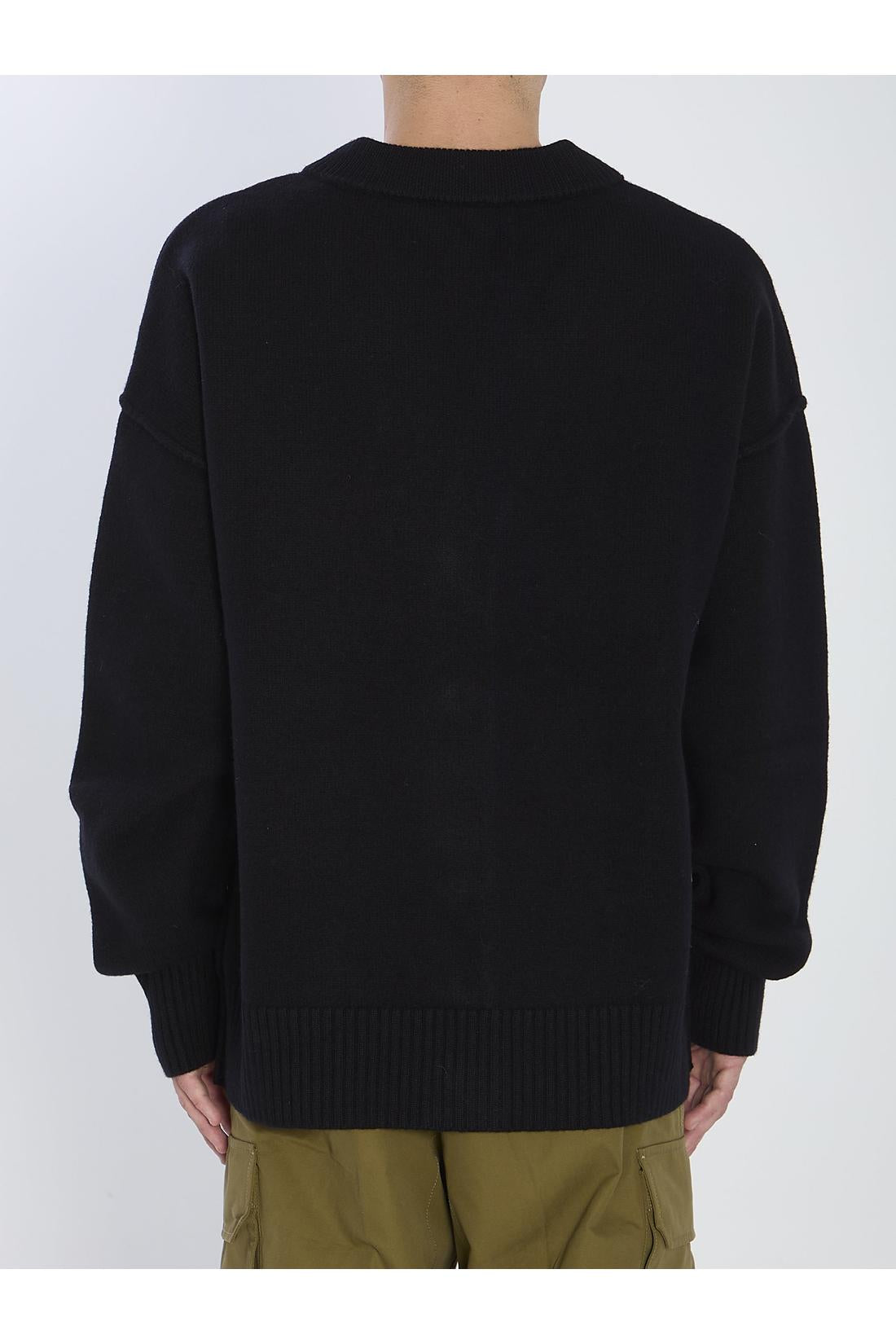 Ami Paris-OUTLET-SALE-Ami De Coeur Cardigan-ARCHIVIST