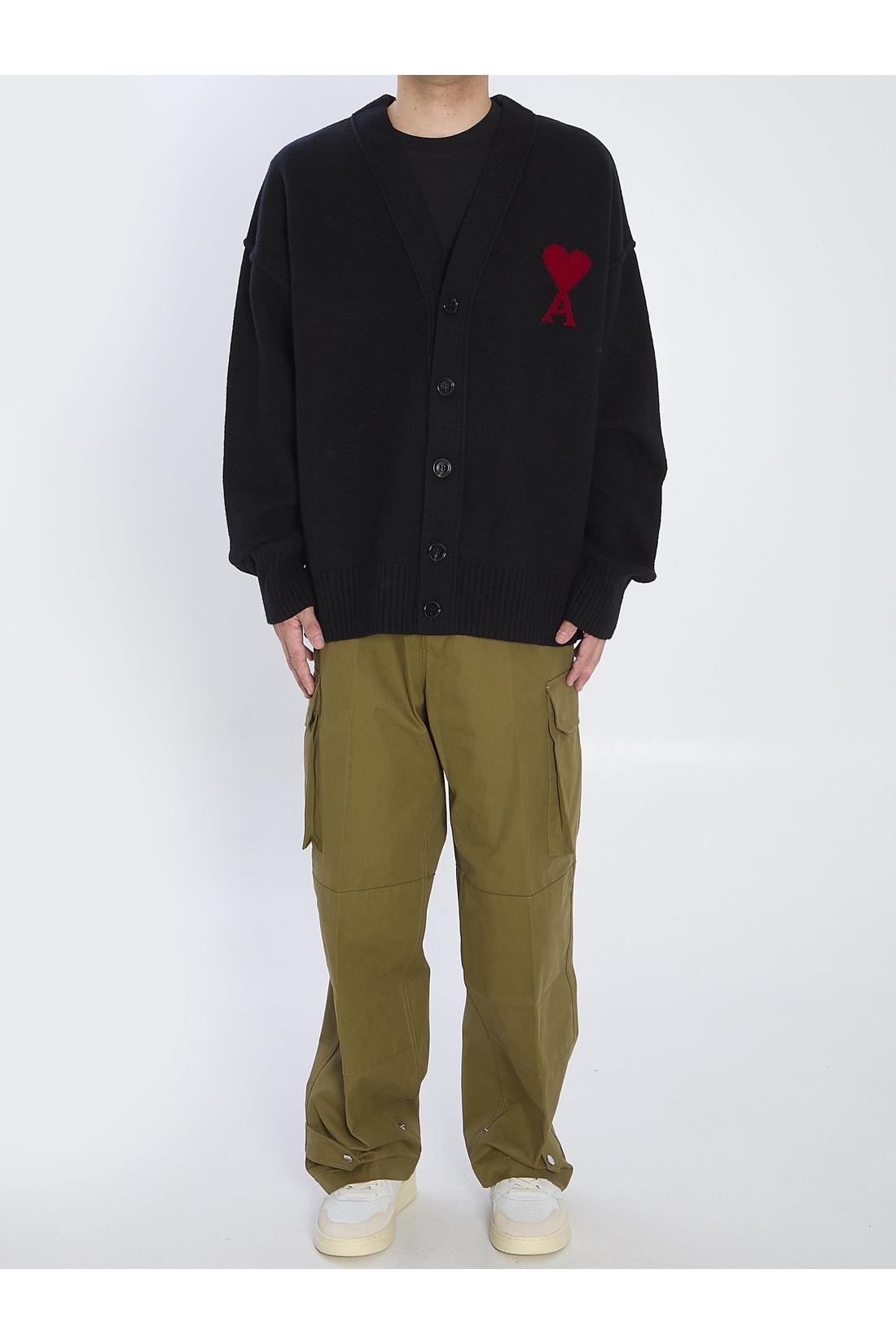 Ami Paris-OUTLET-SALE-Ami De Coeur Cardigan-ARCHIVIST