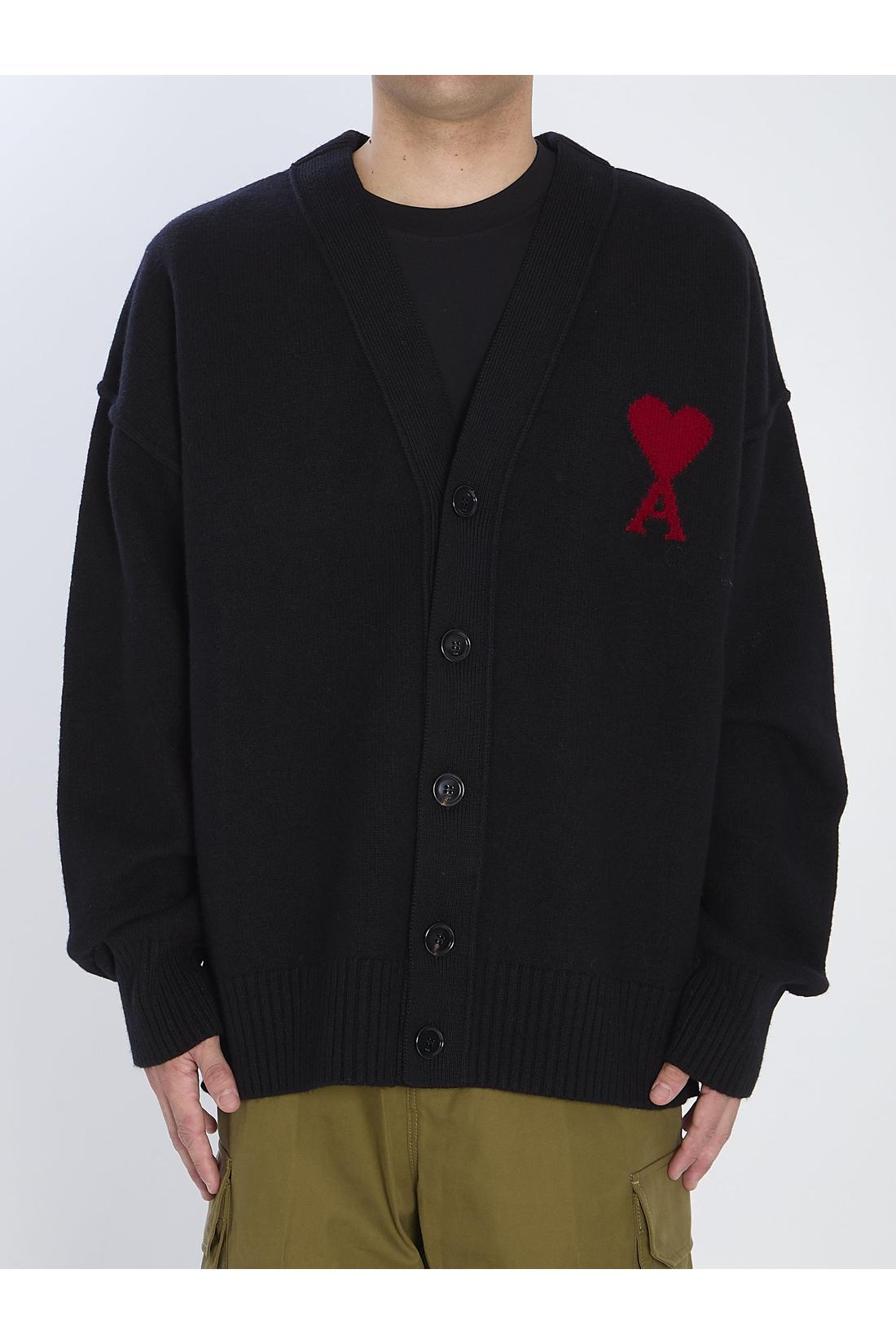 Ami Paris-OUTLET-SALE-Ami De Coeur Cardigan-ARCHIVIST