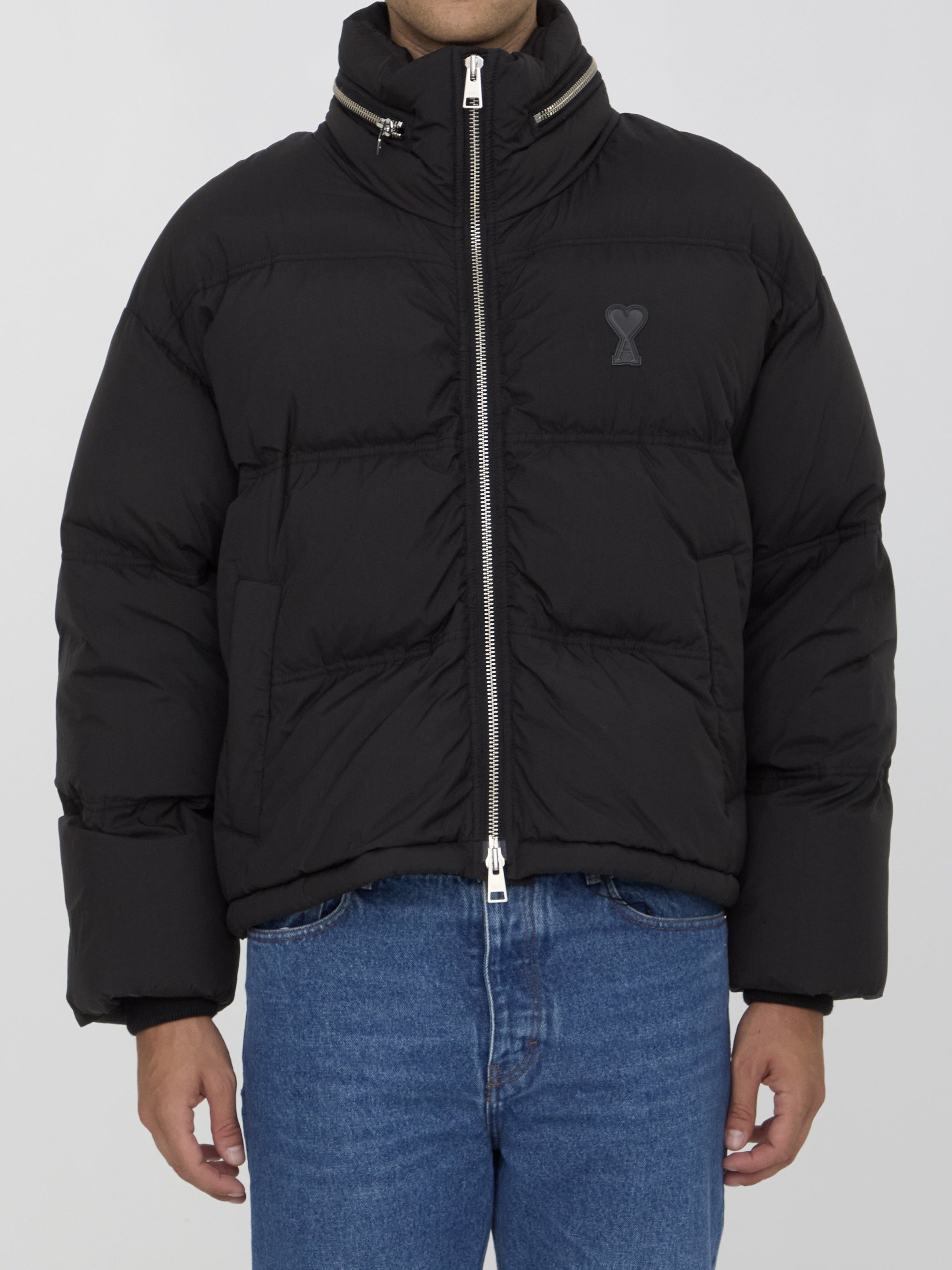 AMI PARIS-OUTLET-SALE-Ami De Coeur down jacket-ARCHIVIST