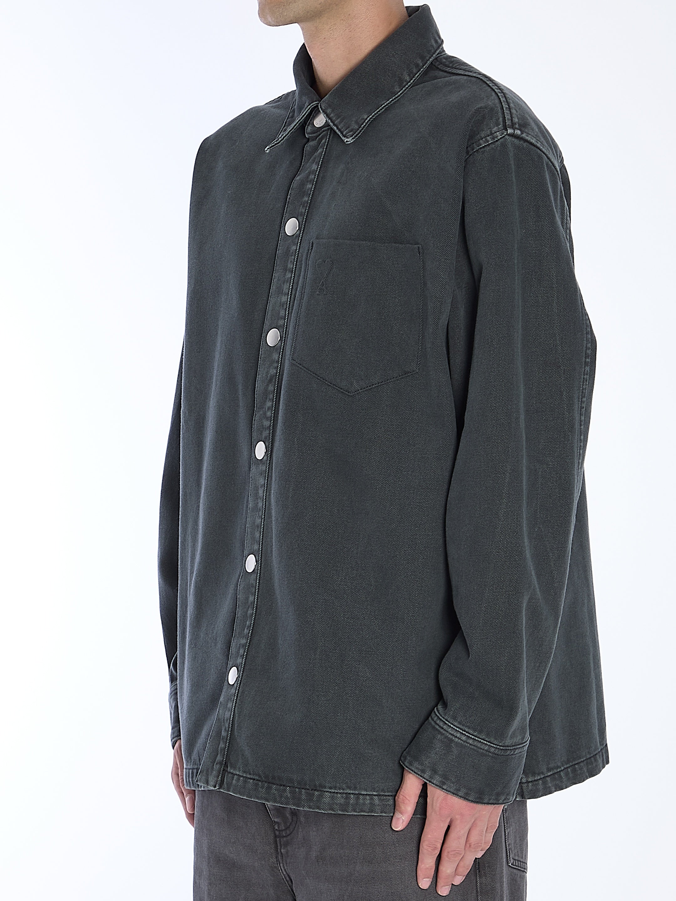 AMI PARIS-OUTLET-SALE-Ami De Coeur overshirt-ARCHIVIST