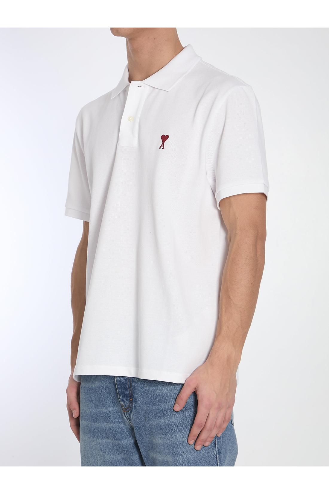 Ami paris-OUTLET-SALE-Ami De Coeur polo shirt-ARCHIVIST
