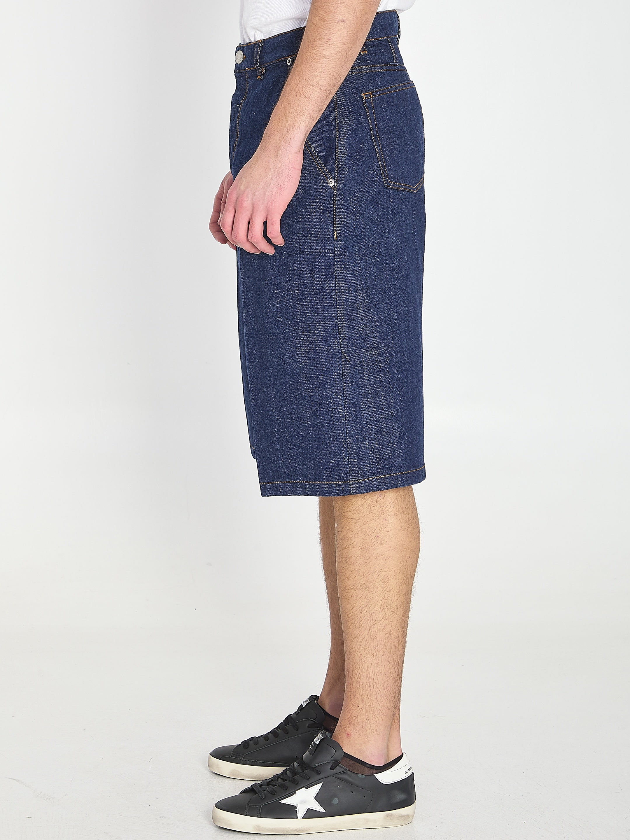 Denim bermuda shorts-Ami Paris-Sale