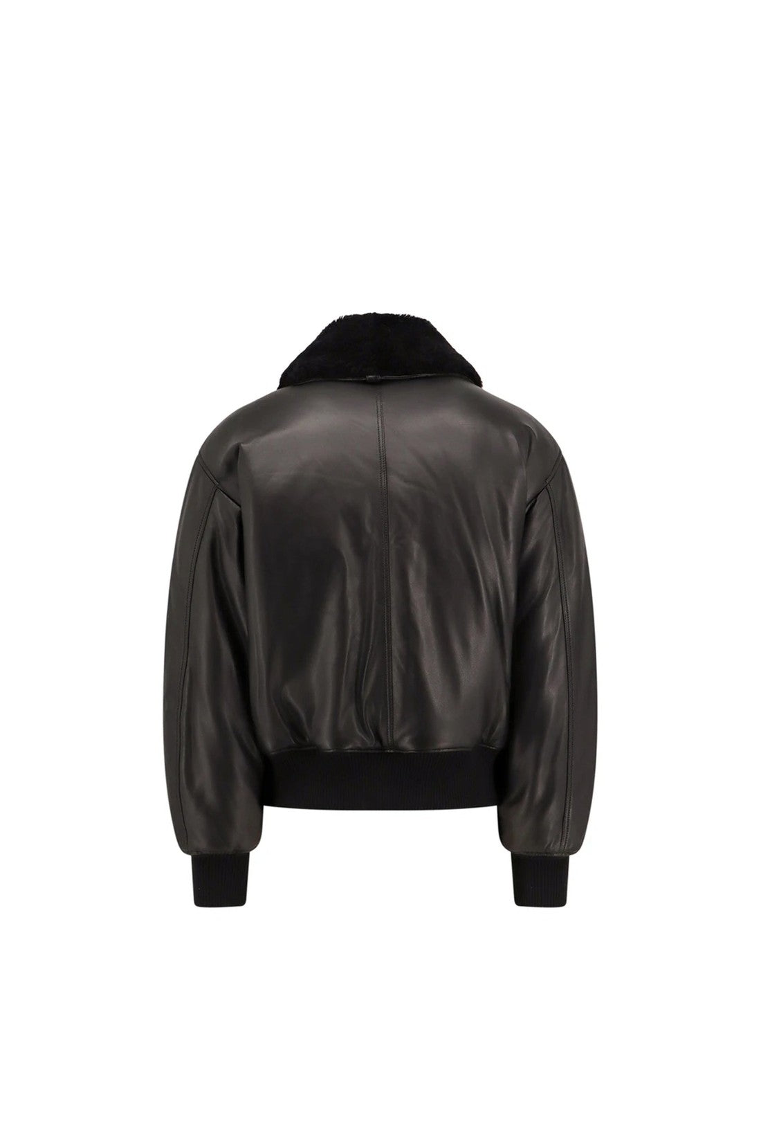 AMI PARIS-OUTLET-SALE-Ami Paris Leather Bomber Jacket-ARCHIVIST