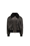 AMI PARIS-OUTLET-SALE-Ami Paris Leather Bomber Jacket-ARCHIVIST