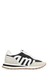 AMI PARIS-OUTLET-SALE-Ami Rush leather and fabric low-top sneakers-ARCHIVIST