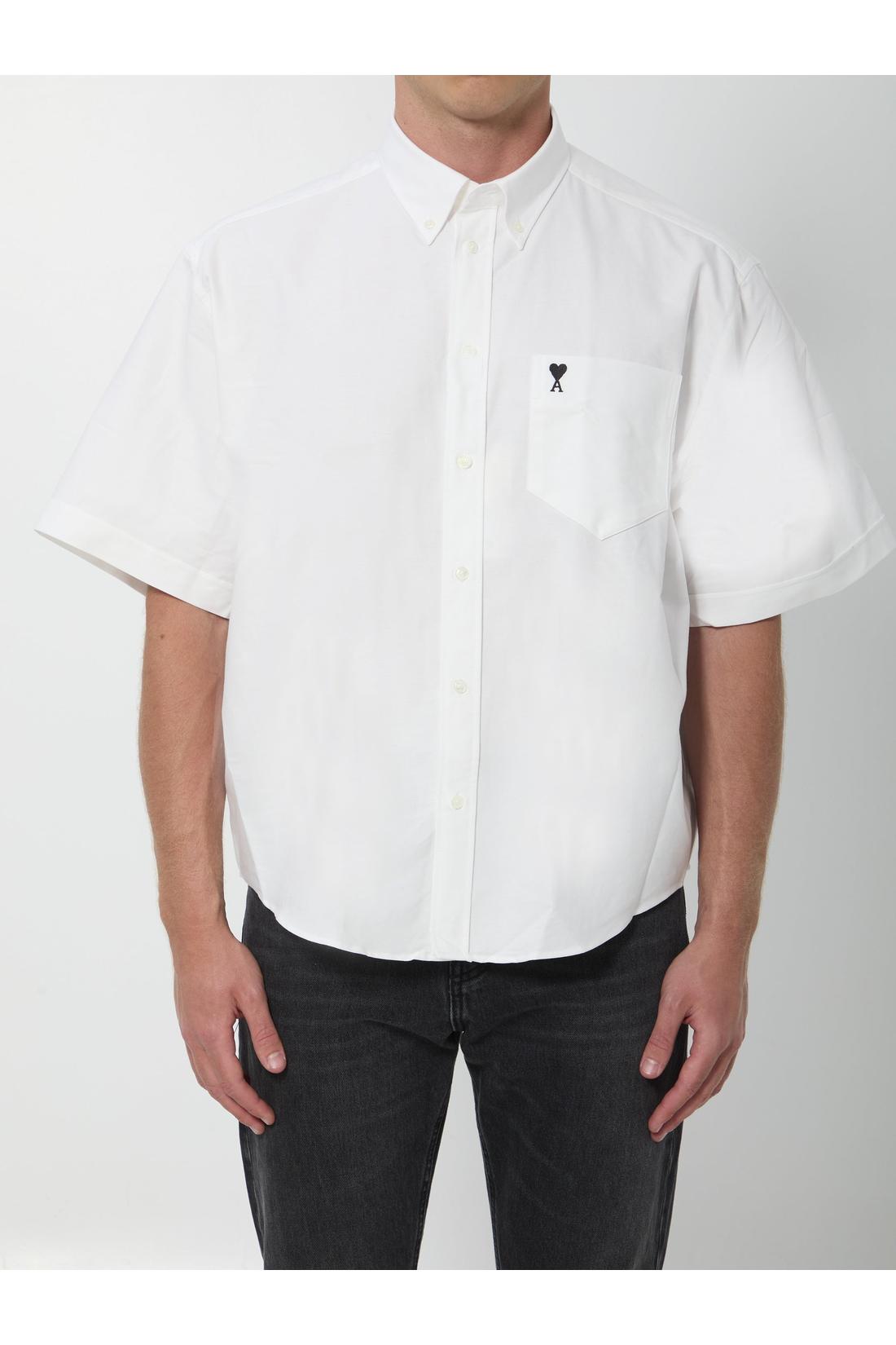 Ami Paris-OUTLET-SALE-Ami de Coeur boxy shirt-ARCHIVIST