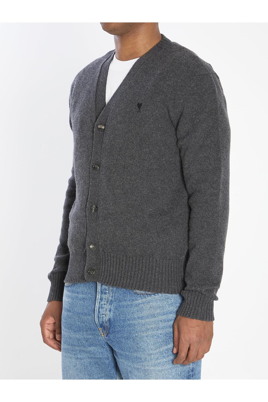 Ami Paris-OUTLET-SALE-Ami de Coeur cardigan-ARCHIVIST