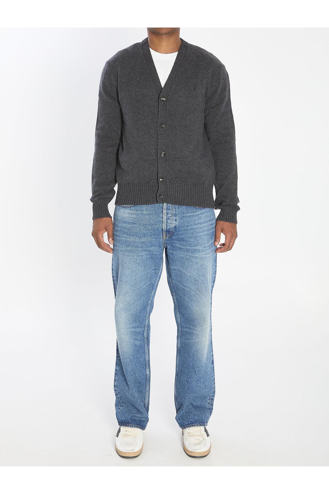 Ami Paris-OUTLET-SALE-Ami de Coeur cardigan-ARCHIVIST