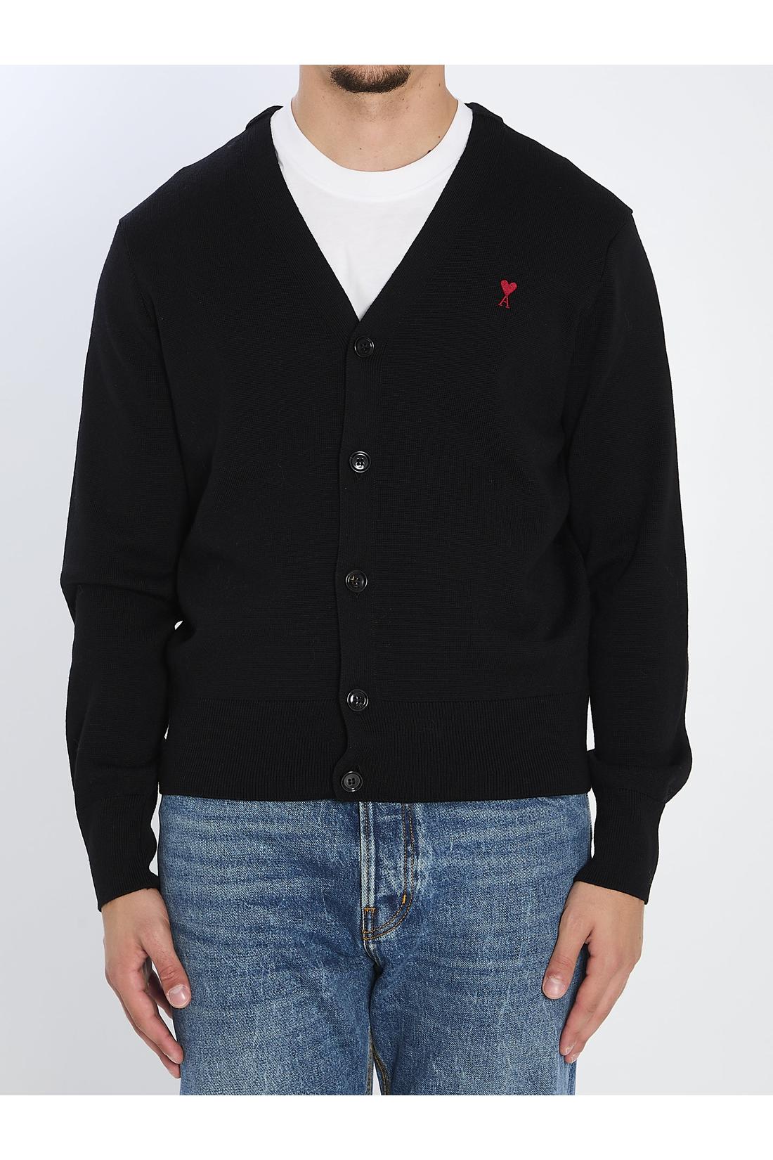 Ami Paris-OUTLET-SALE-Ami de Coeur cardigan-ARCHIVIST