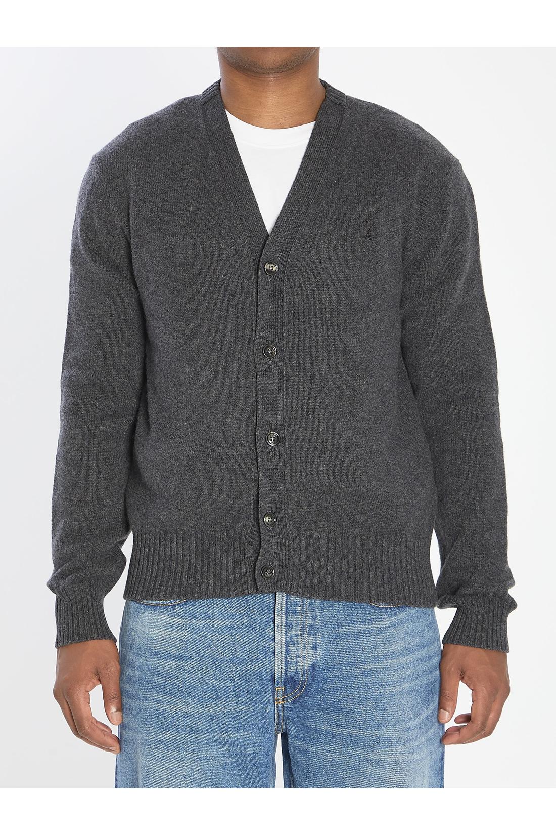 Ami Paris-OUTLET-SALE-Ami de Coeur cardigan-ARCHIVIST