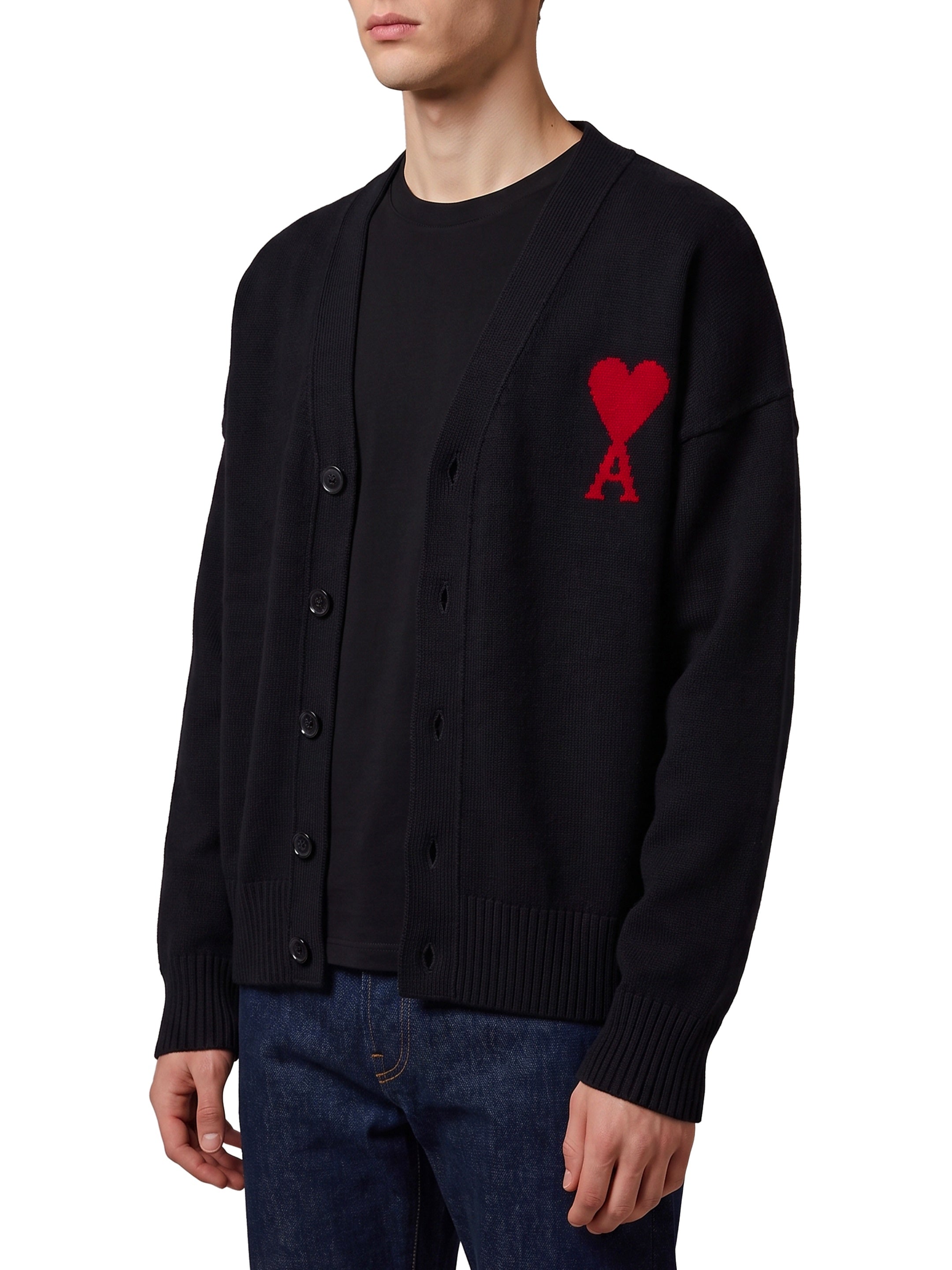 Ami paris-OUTLET-SALE-Ami de Coeur cardigan-ARCHIVIST