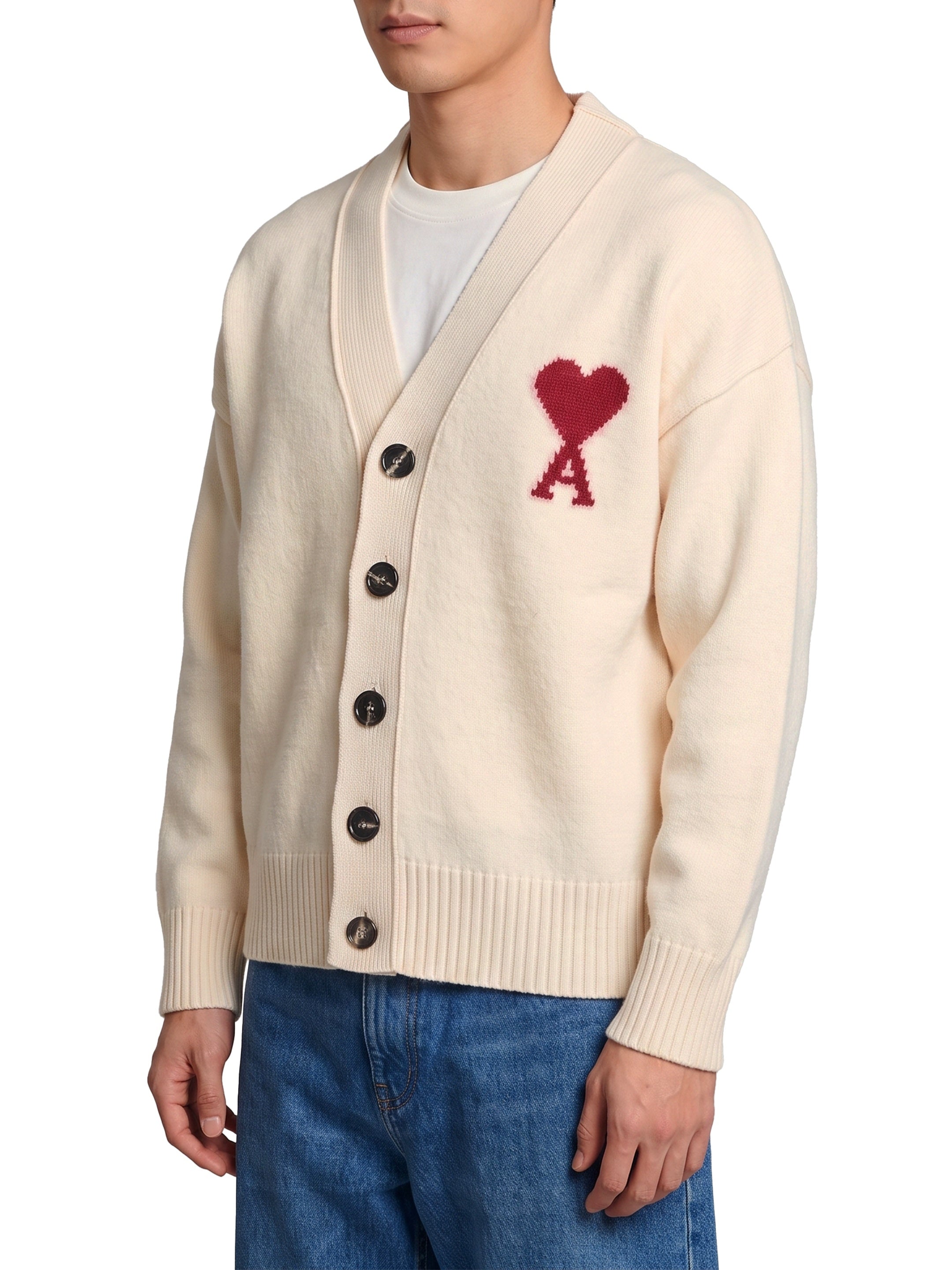 Ami paris-OUTLET-SALE-Ami de Coeur cardigan-ARCHIVIST