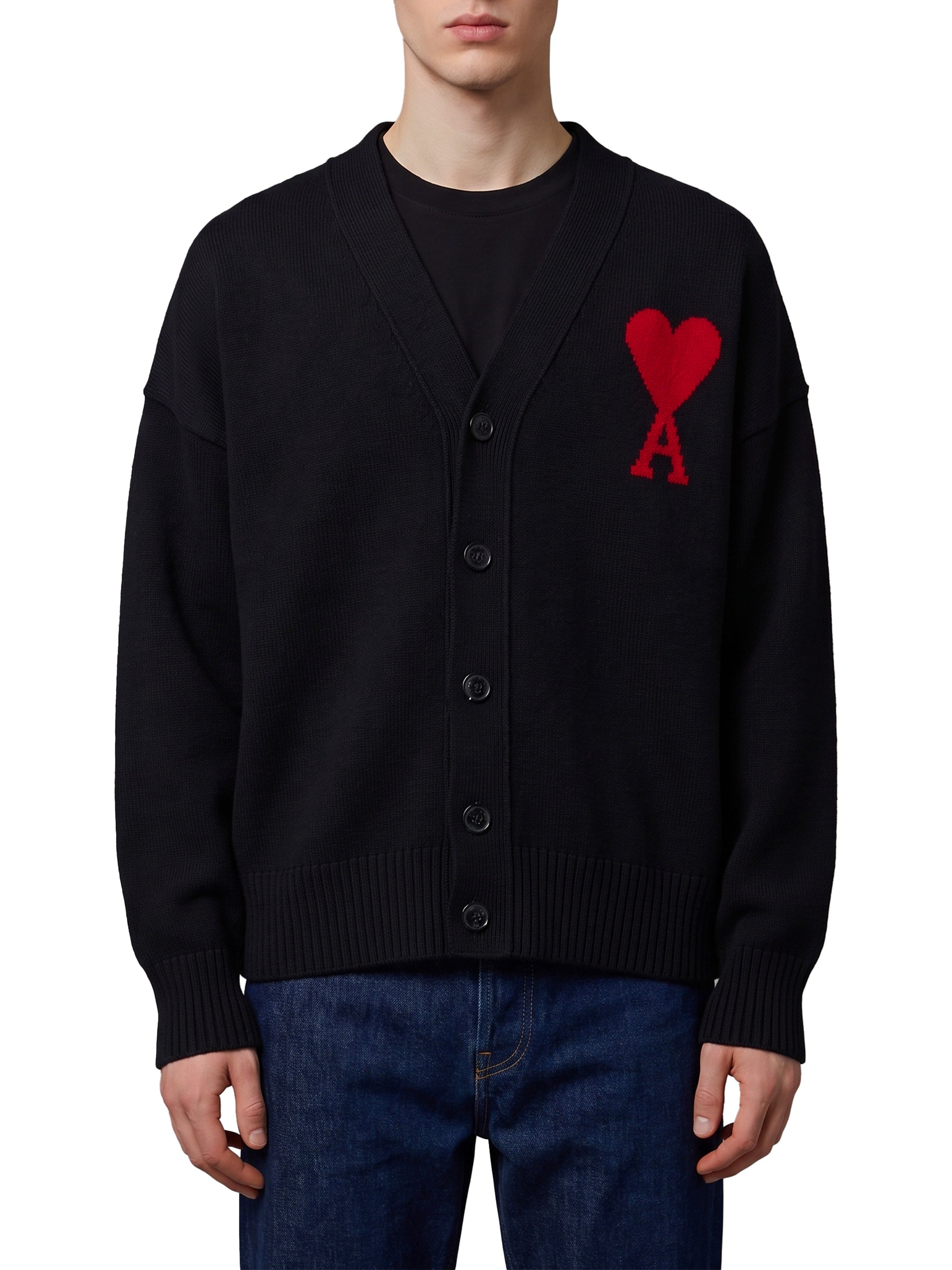 Ami paris-OUTLET-SALE-Ami de Coeur cardigan-ARCHIVIST