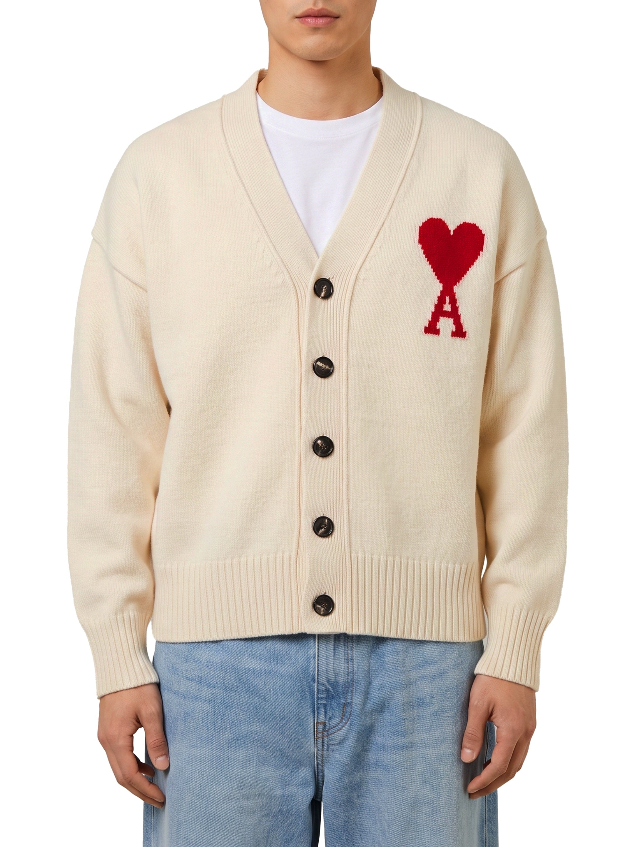 Ami paris-OUTLET-SALE-Ami de Coeur cardigan-ARCHIVIST