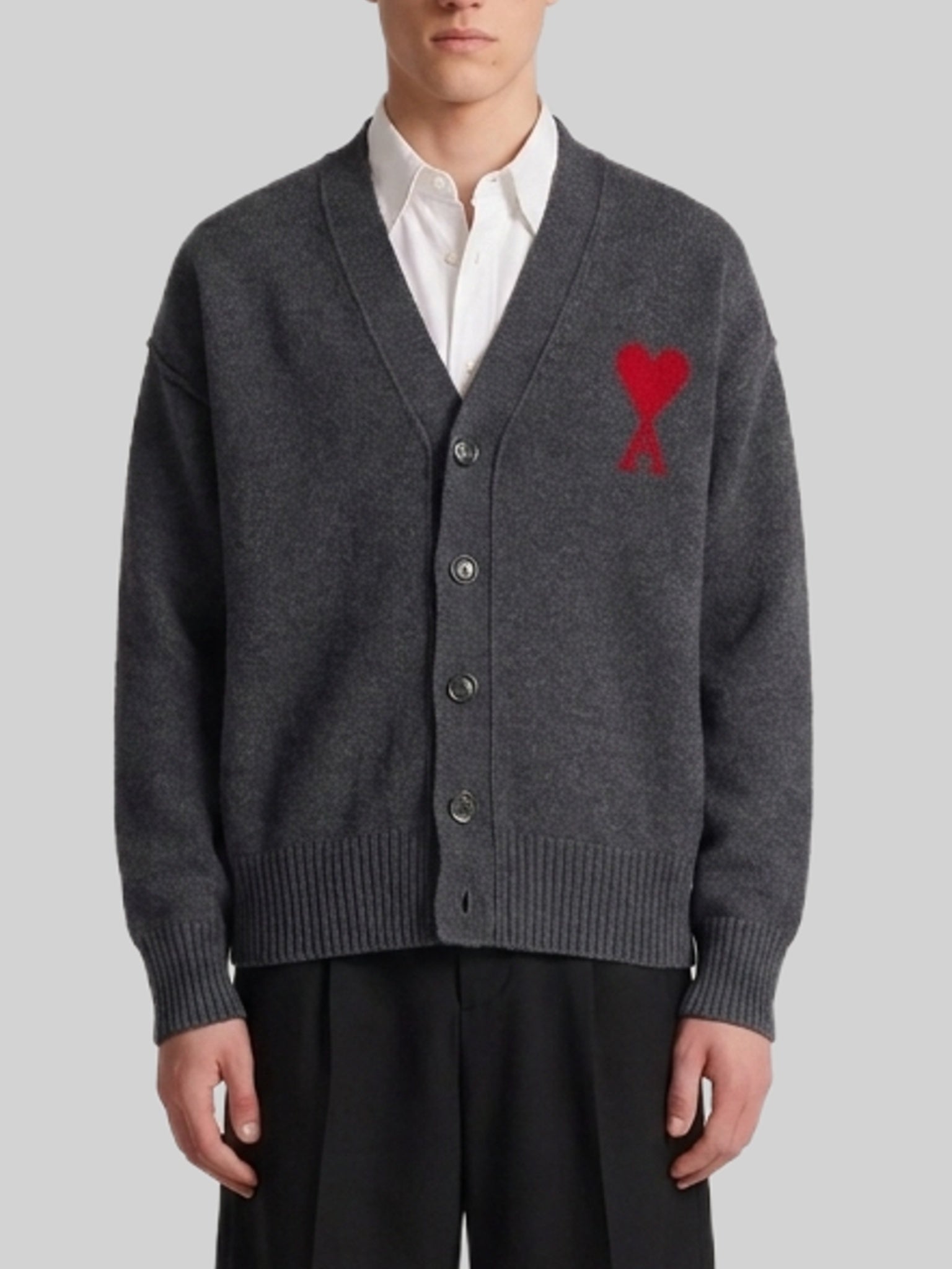 Ami paris-OUTLET-SALE-Ami de Coeur cardigan-ARCHIVIST