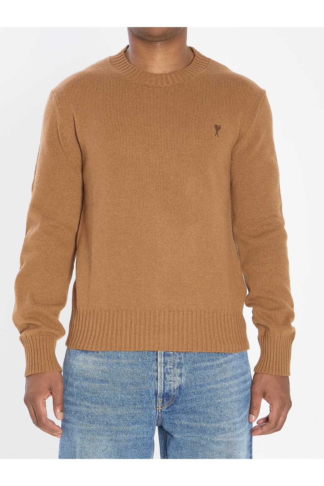Ami Paris-OUTLET-SALE-Ami de Coeur crew neck sweater-ARCHIVIST