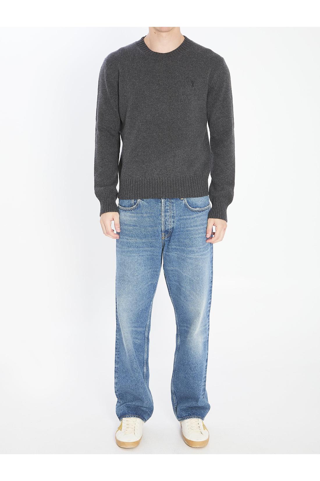 Ami Paris-OUTLET-SALE-Ami de Coeur crewneck sweater-ARCHIVIST