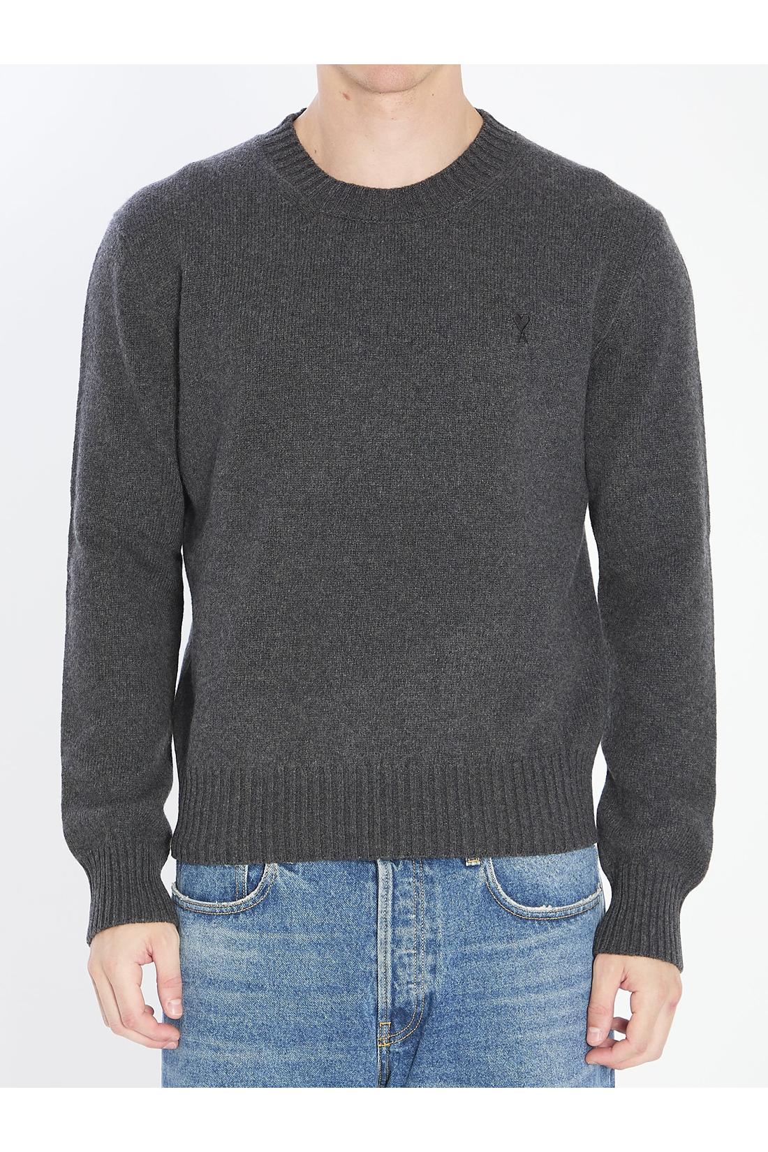 Ami Paris-OUTLET-SALE-Ami de Coeur crewneck sweater-ARCHIVIST