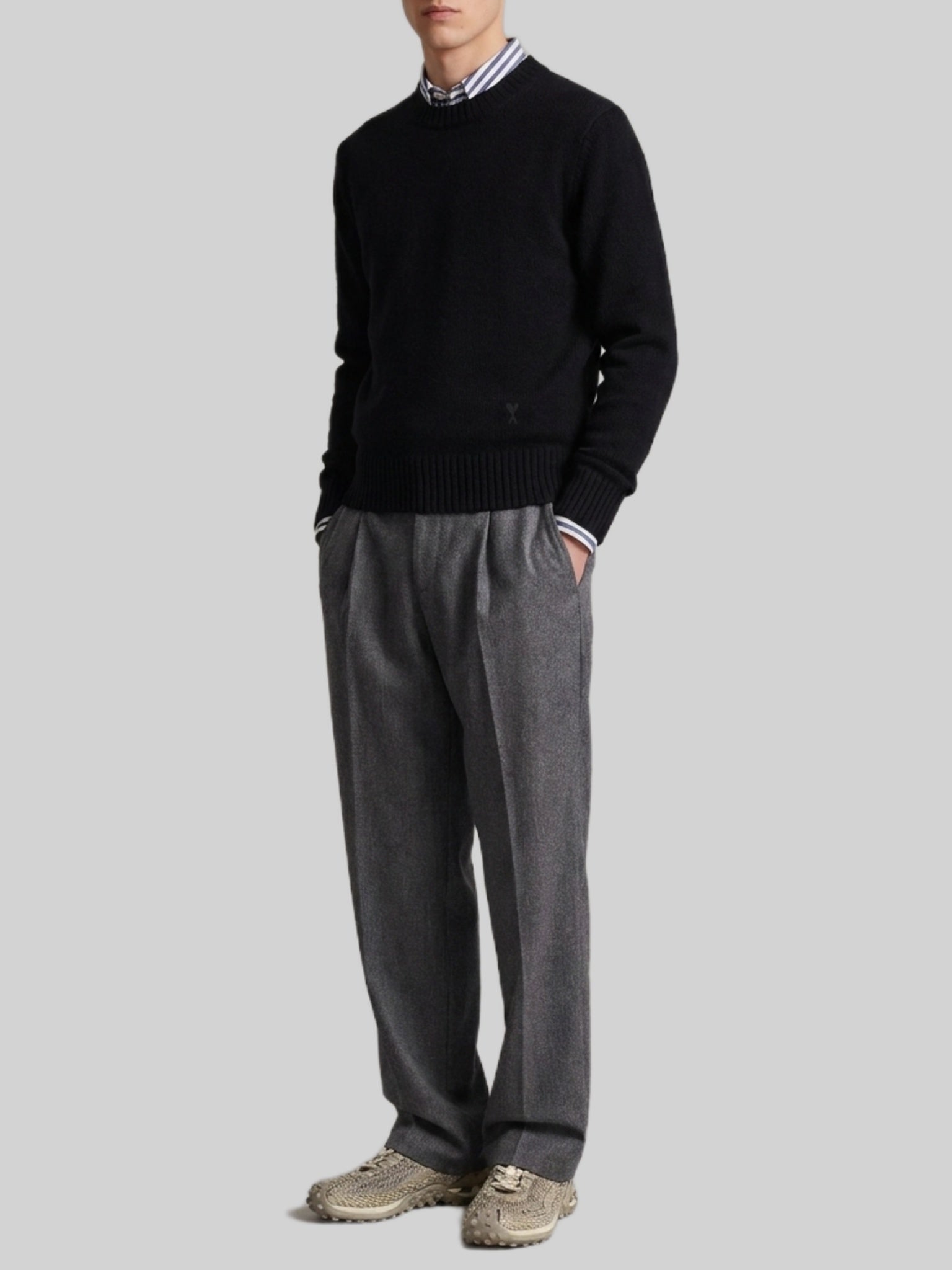 Ami paris-OUTLET-SALE-Ami de Coeur crewneck sweater-ARCHIVIST