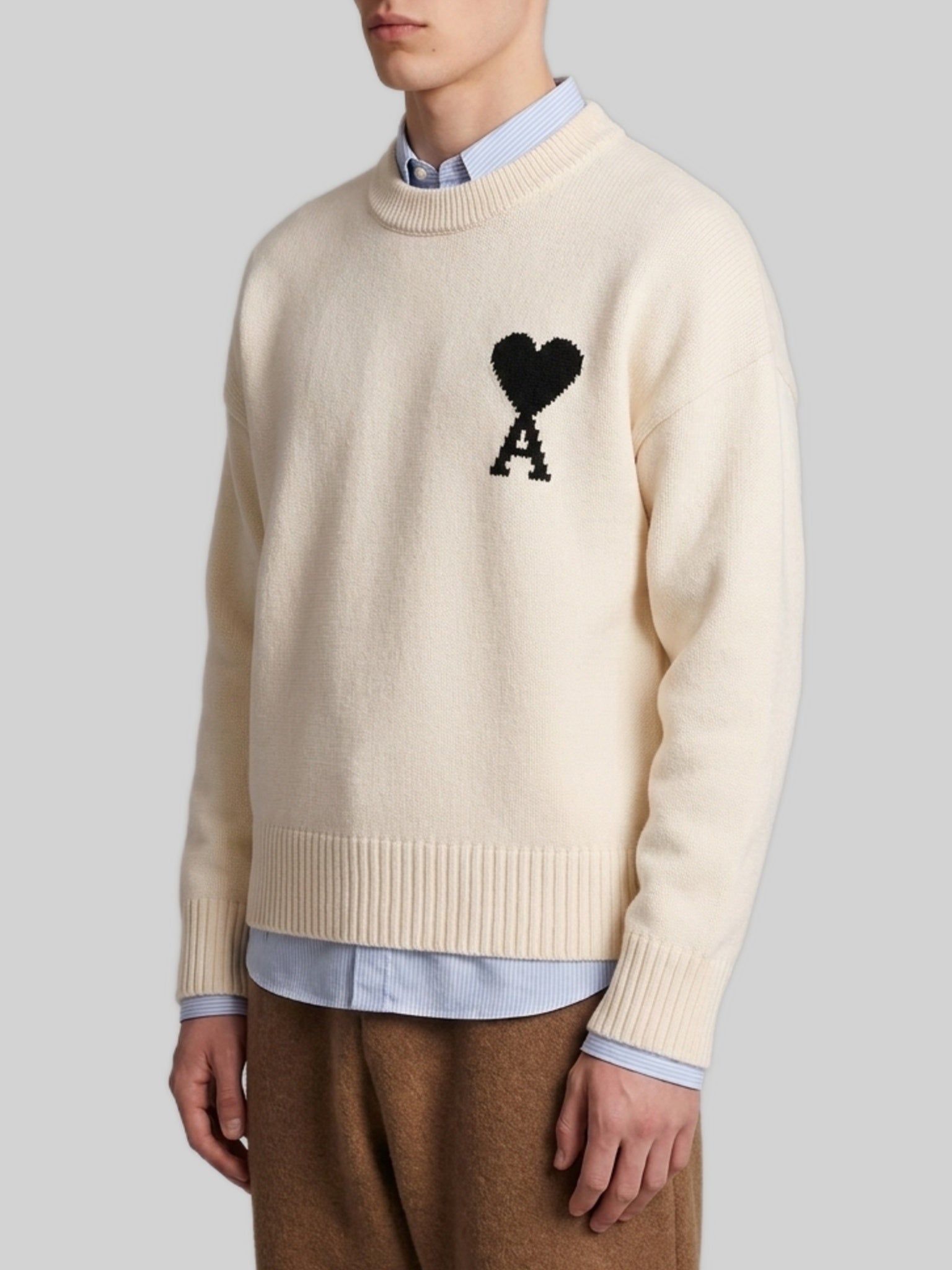 Ami paris-OUTLET-SALE-Ami de Coeur crewneck sweater-ARCHIVIST