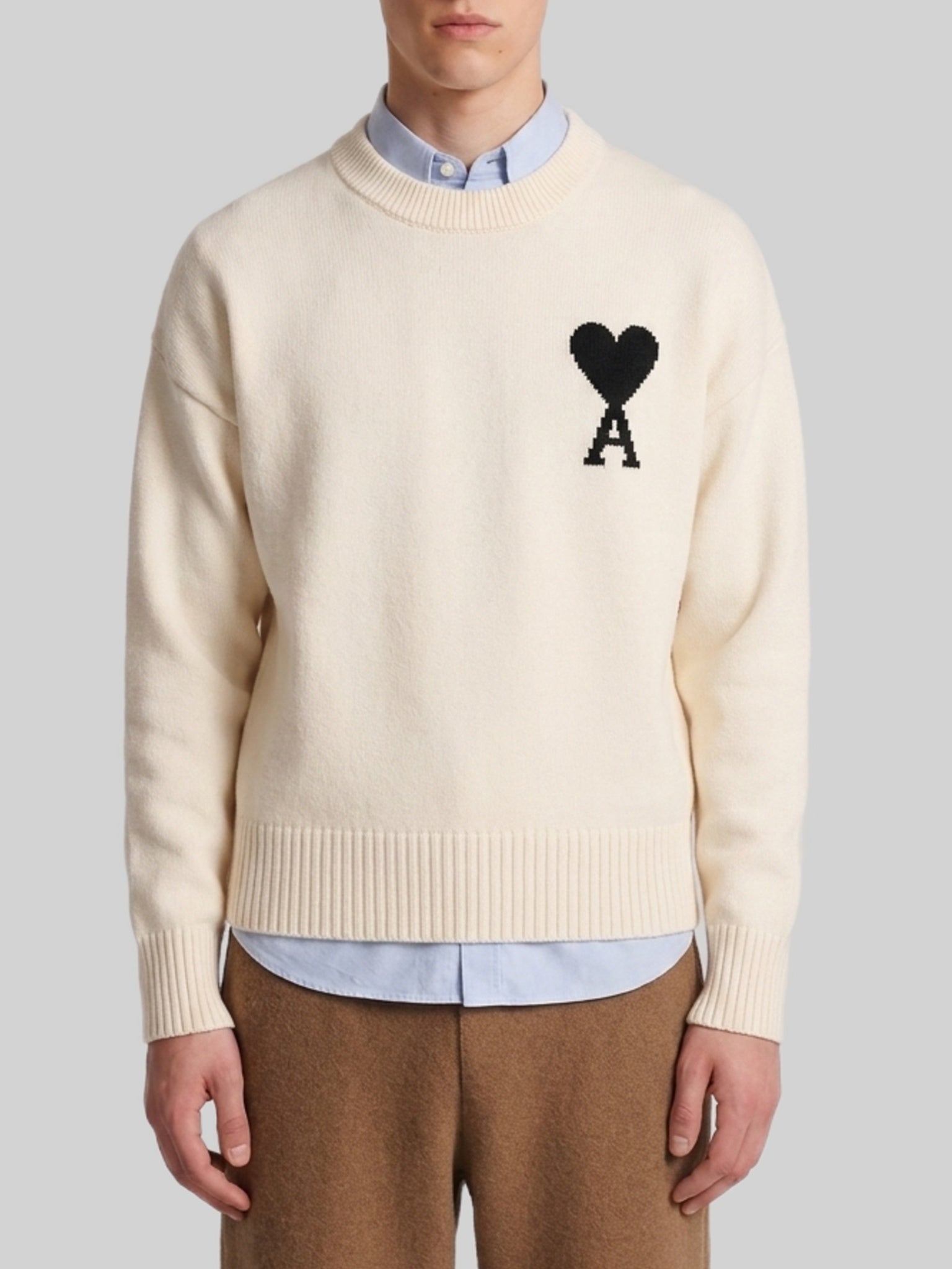 Ami paris-OUTLET-SALE-Ami de Coeur crewneck sweater-ARCHIVIST