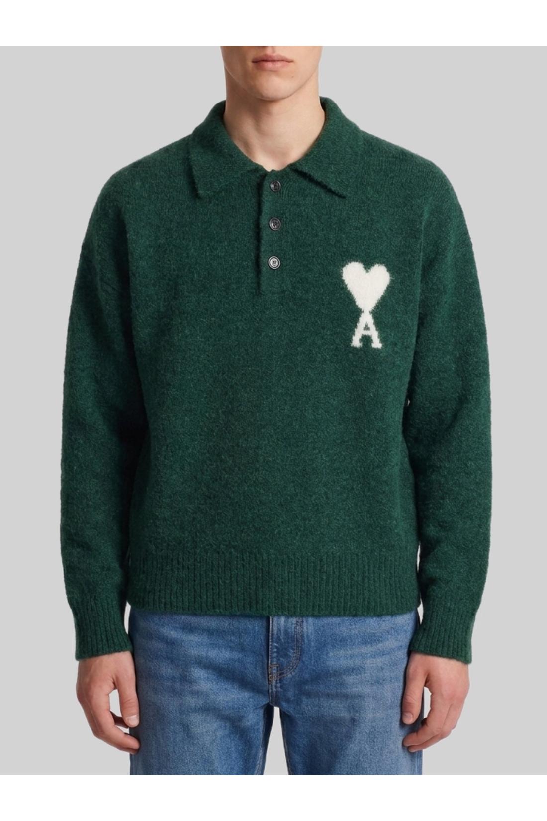 Ami Paris-OUTLET-SALE-Ami de Coeur polo shirt-ARCHIVIST