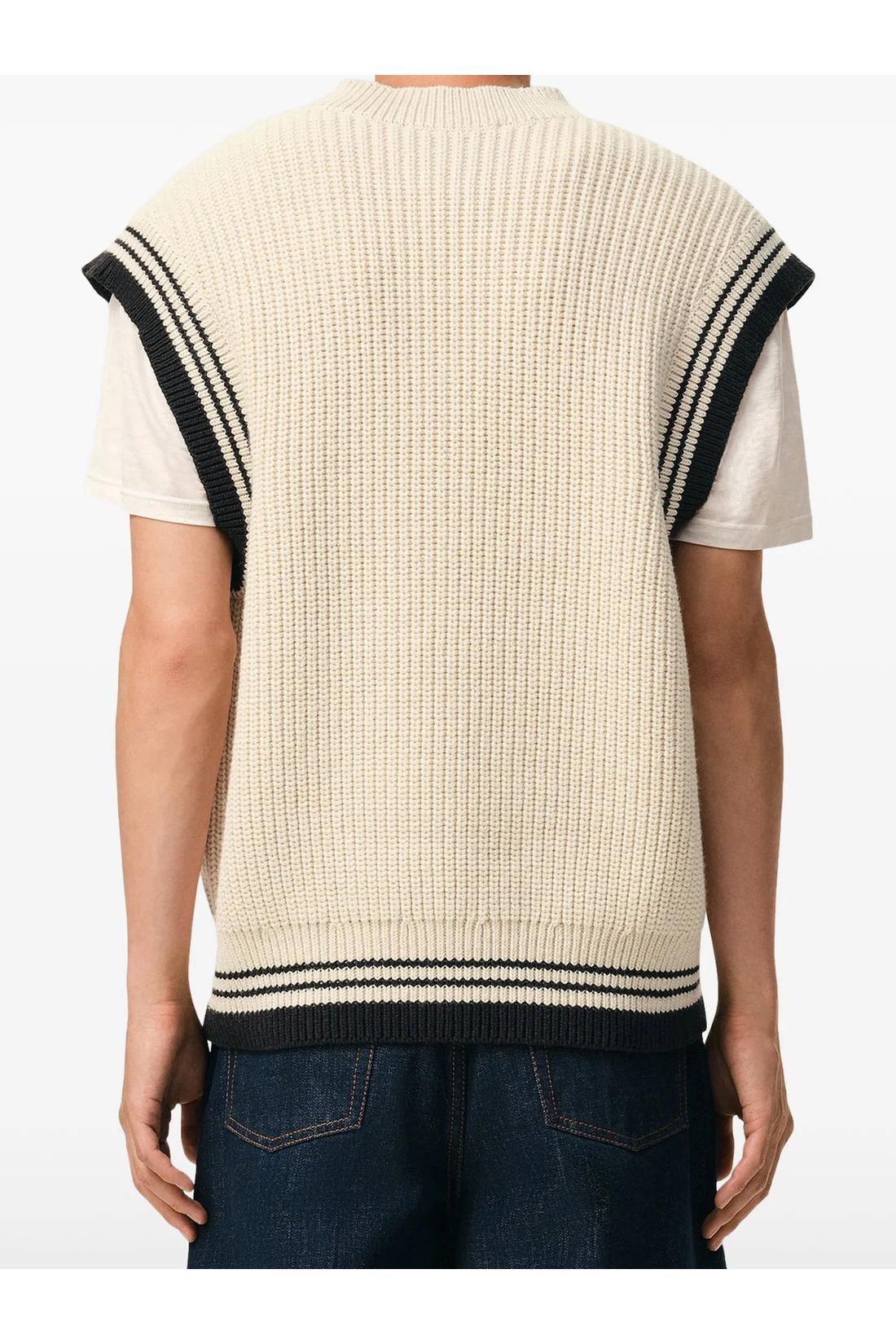 Ami Paris-OUTLET-SALE-Ami de Coeur sleeveless sweater-ARCHIVIST
