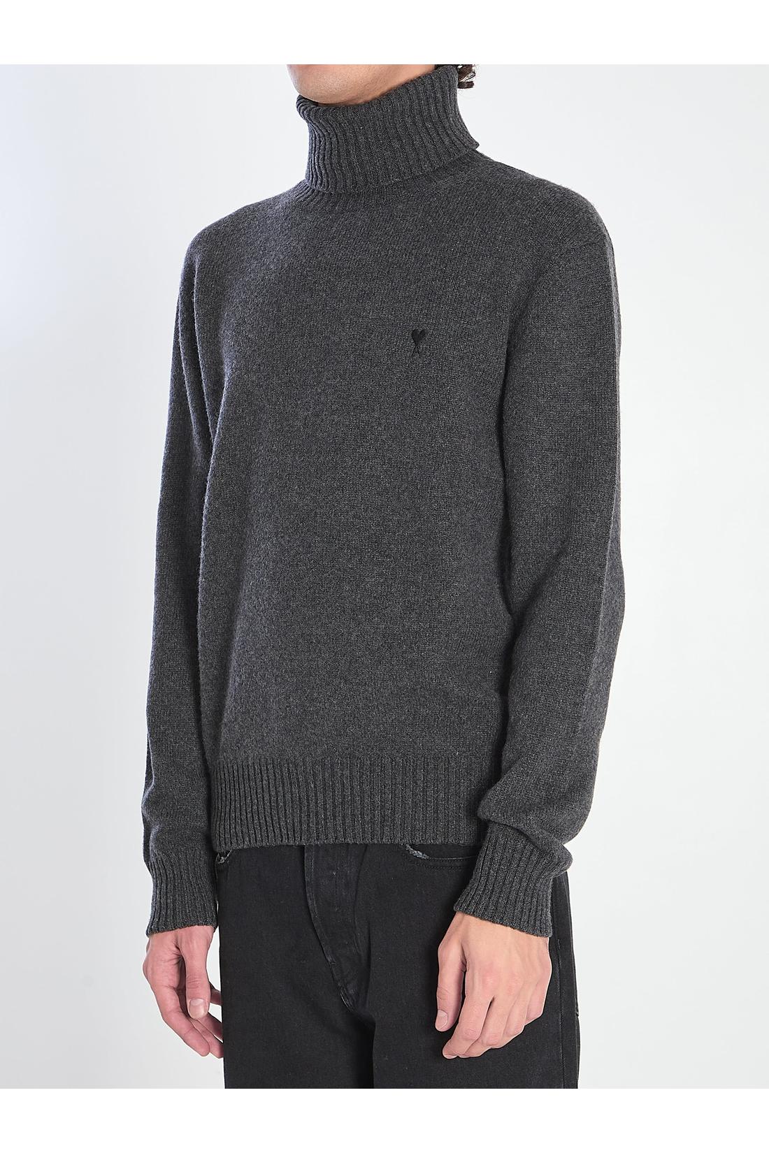 Ami Paris-OUTLET-SALE-Ami de Coeur turtleneck sweater-ARCHIVIST