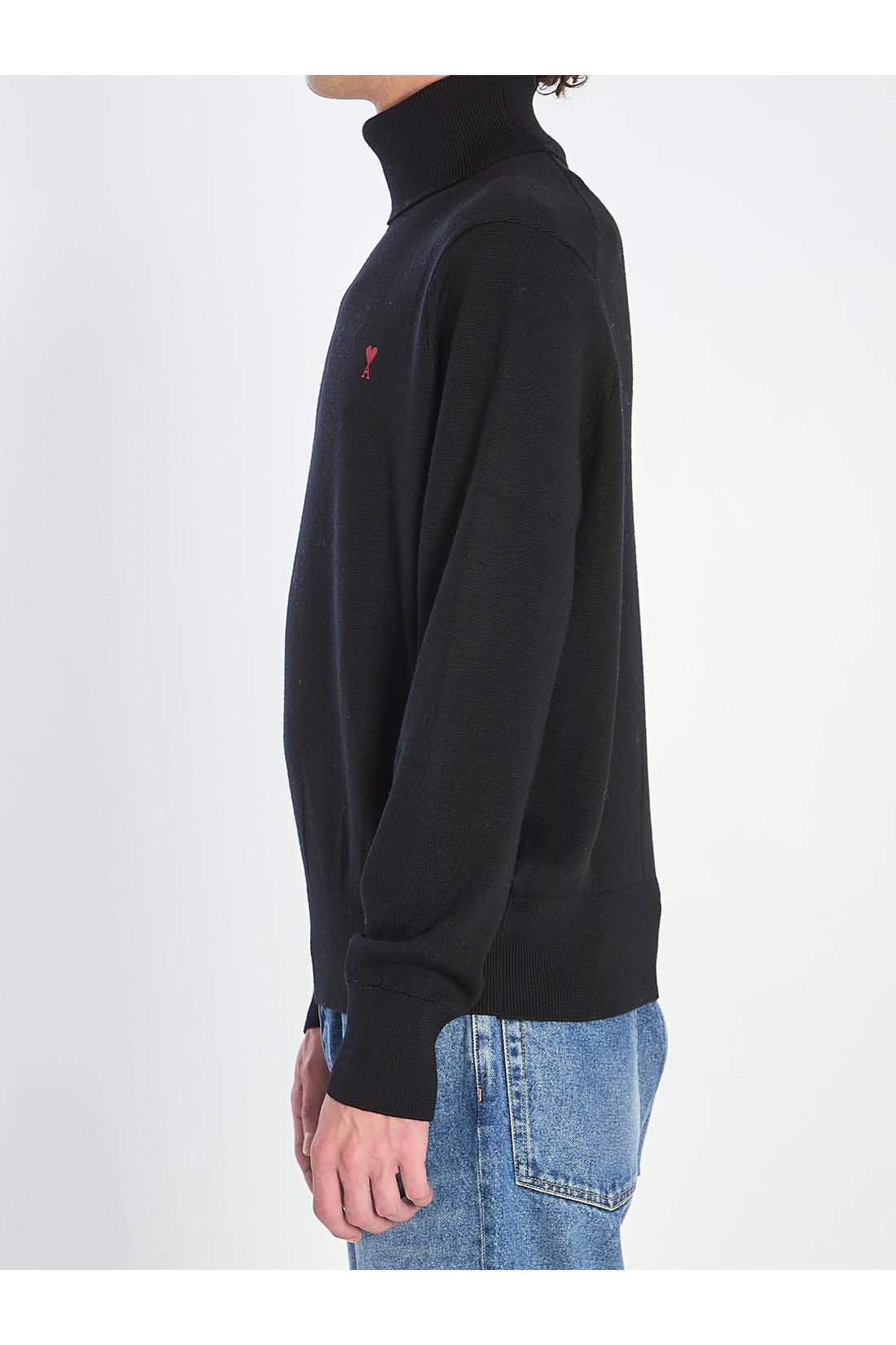 Ami Paris-OUTLET-SALE-Ami de Coeur turtleneck sweater-ARCHIVIST